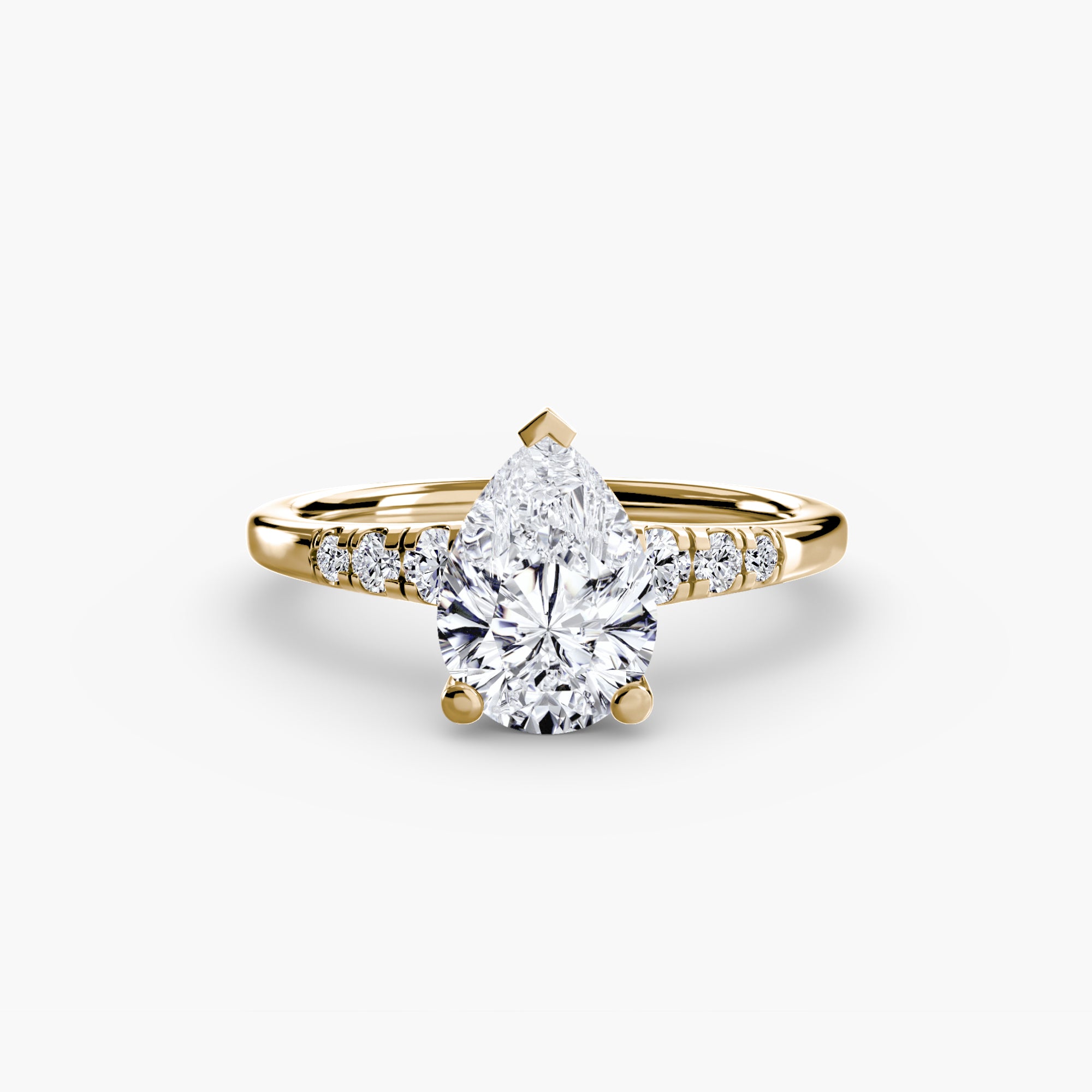 Solitaire with Shoulder Accents - Lanore Fine Jewelry