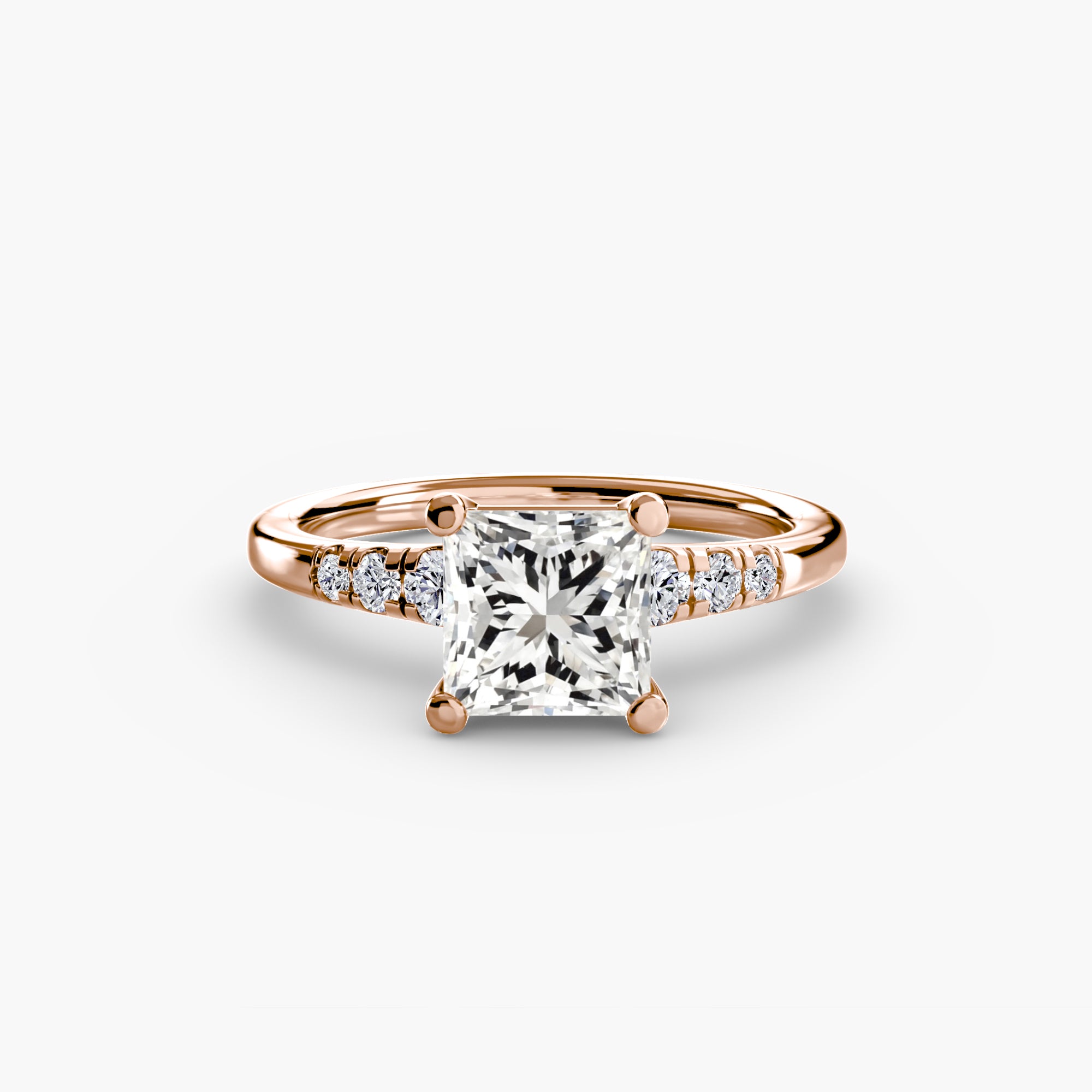 Solitaire with Shoulder Accents - Lanore Fine Jewelry