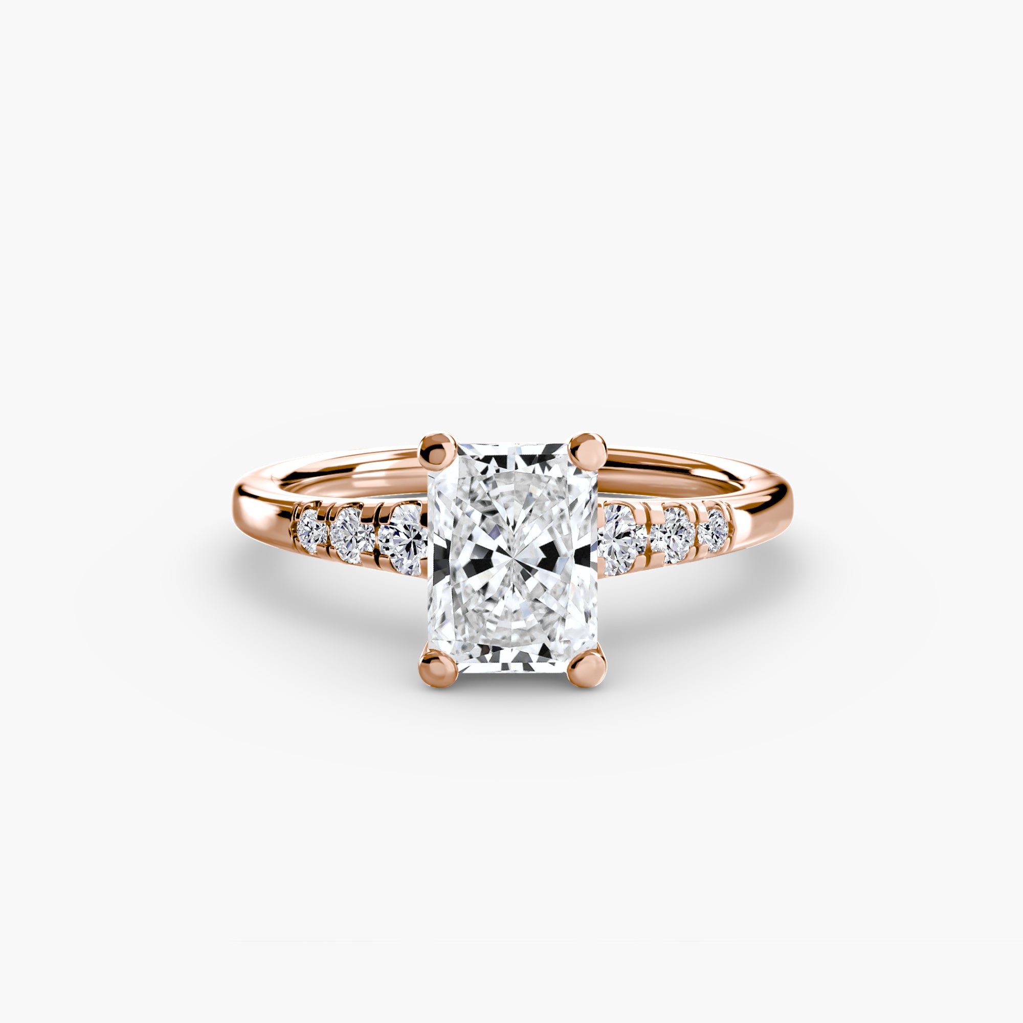 Solitaire with Shoulder Accents - Lanore Fine Jewelry