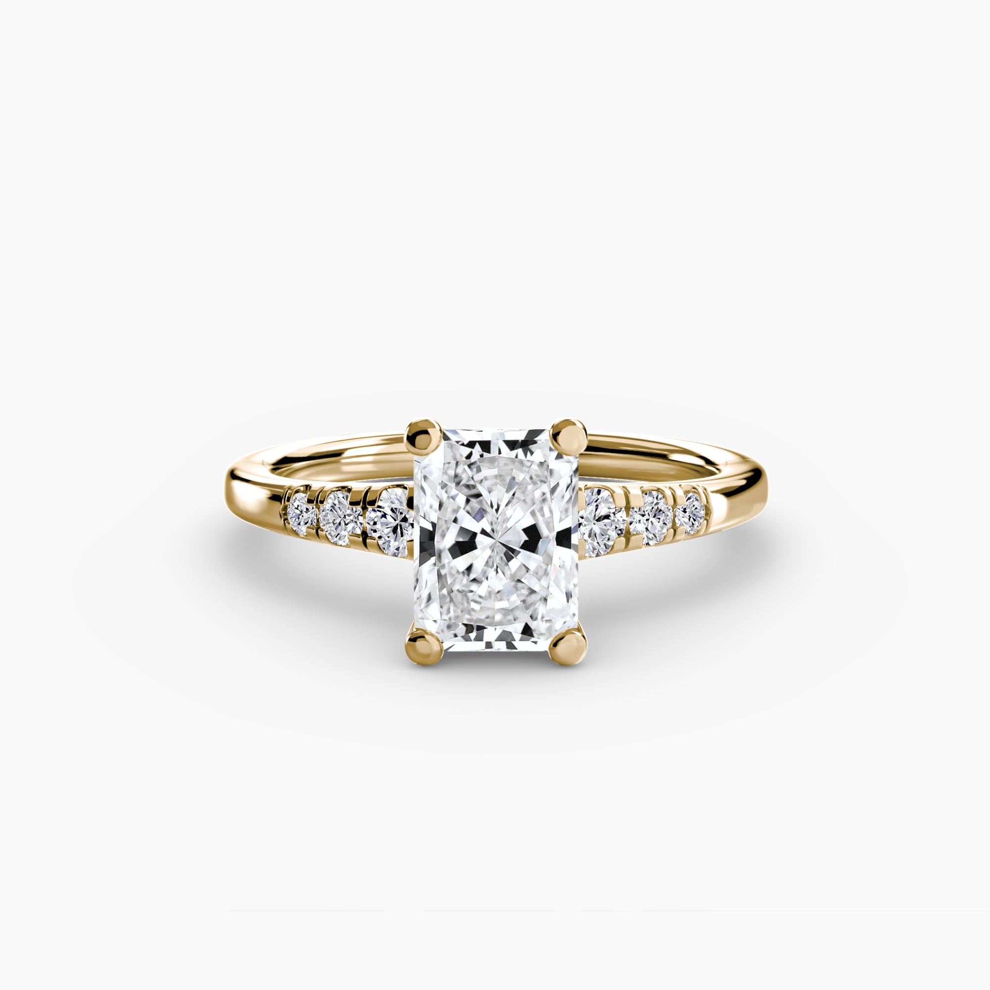 Solitaire with Shoulder Accents - Lanore Fine Jewelry