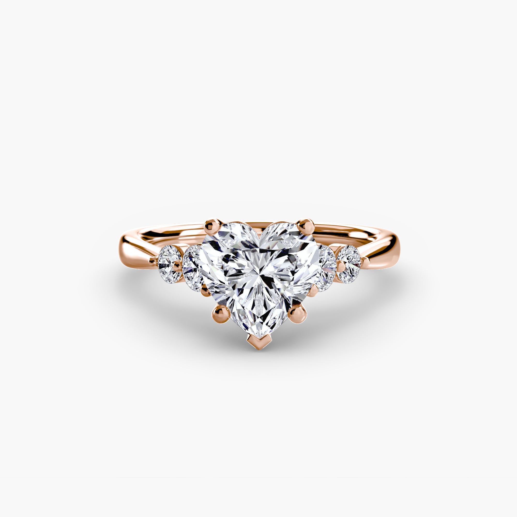 Solitaire with Shoulder Accents 2 - Lanore Fine Jewelry