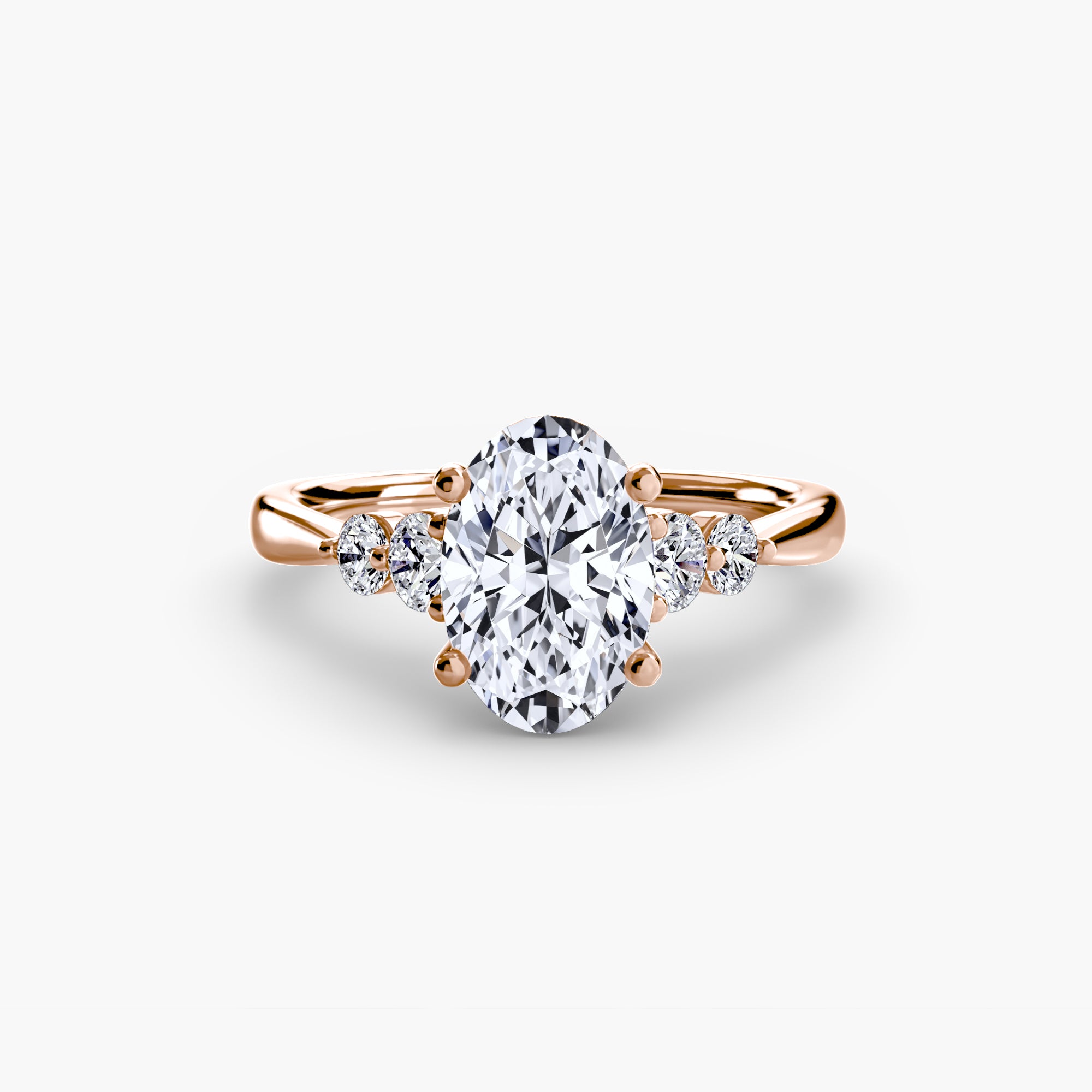 Solitaire with Shoulder Accents 2 - Lanore Fine Jewelry