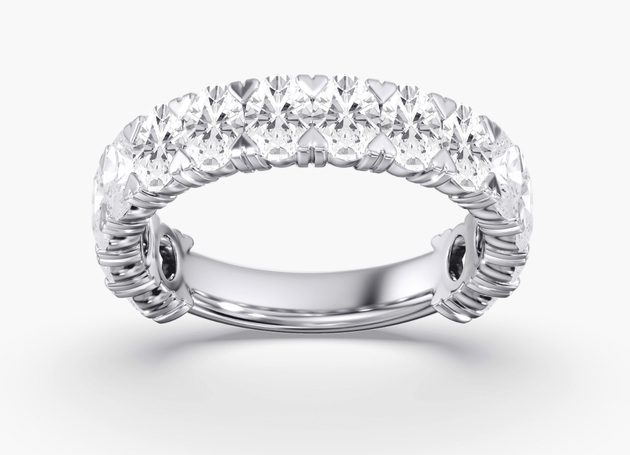 3/4 Oval Diamond Band