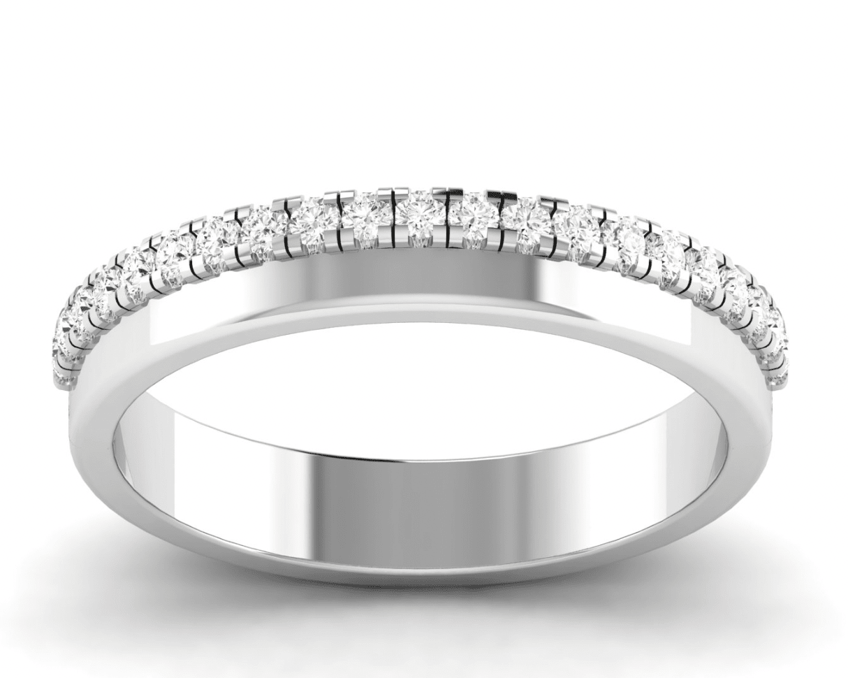 Cigar Band with Pave Diamonds