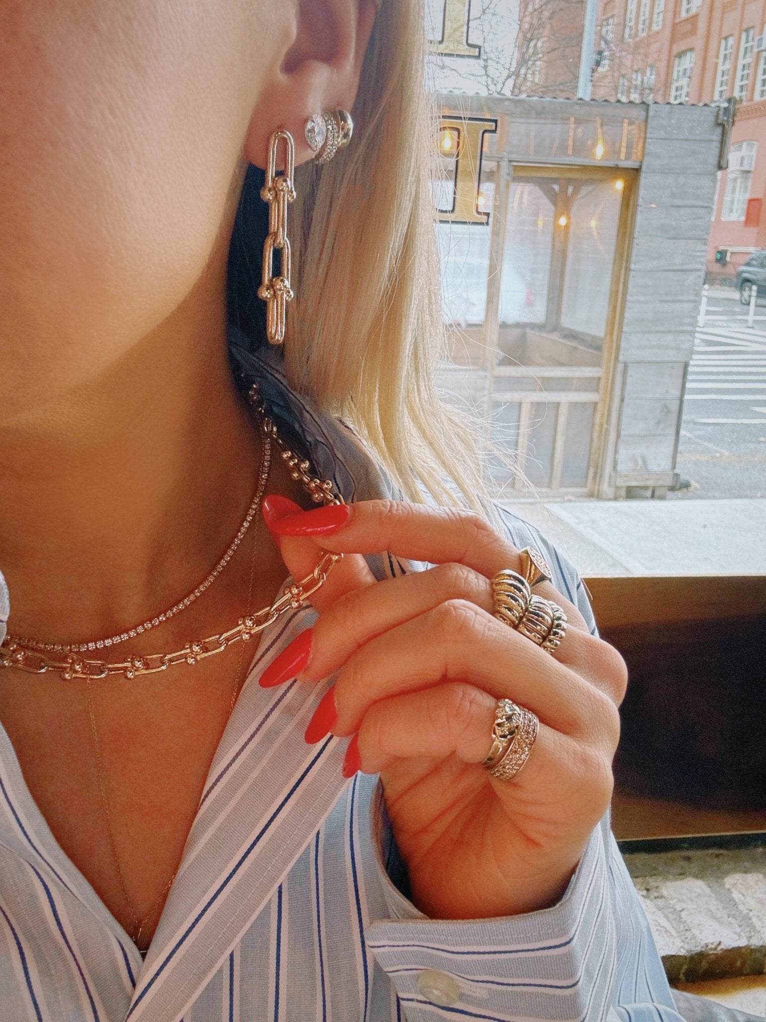 Double Link Chain Necklace - Lanore Fine Jewelry