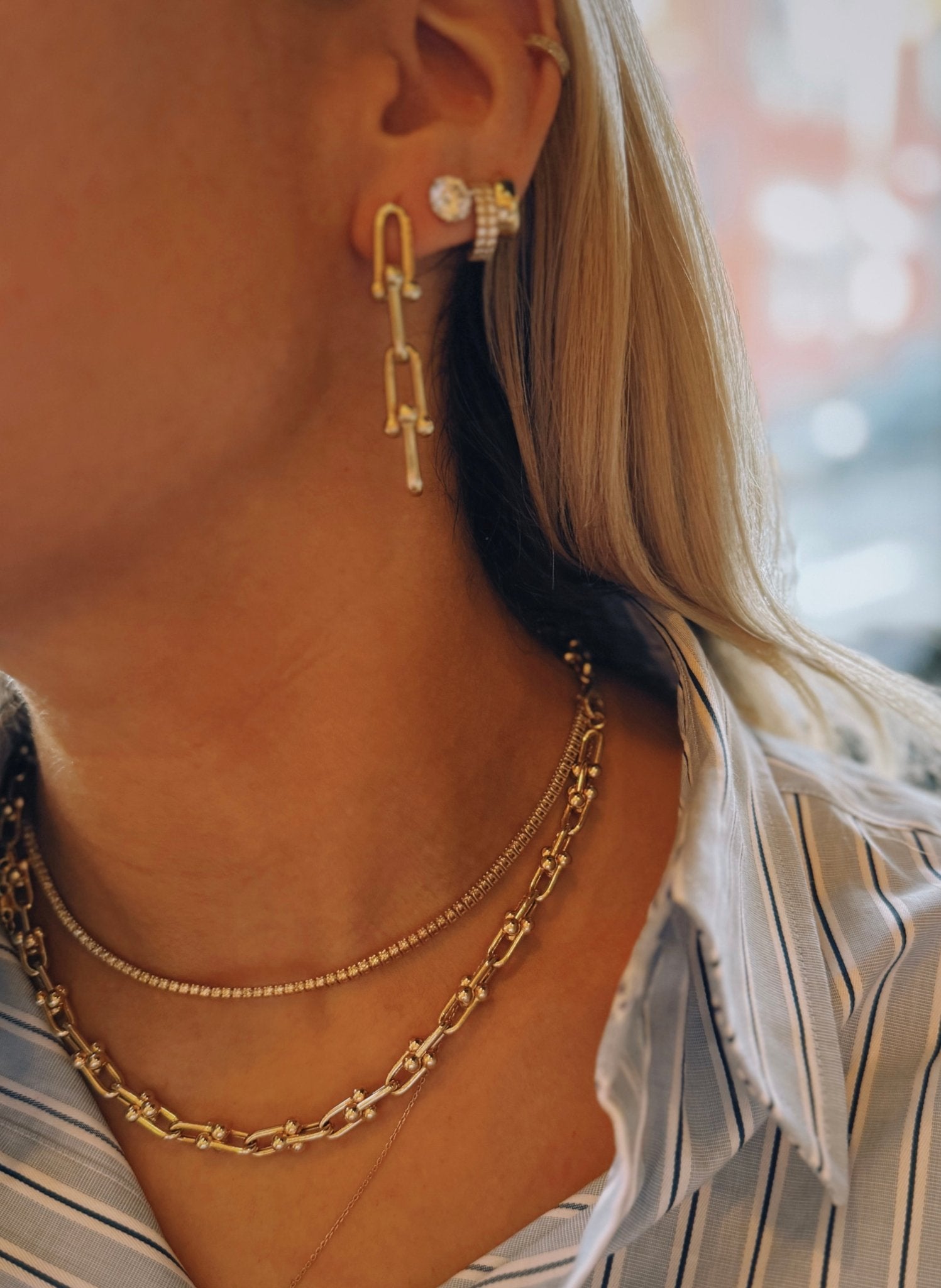 Double Link Chain Necklace - Lanore Fine Jewelry