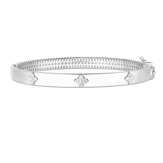 Diamond Clover Bangle - Lanore Fine Jewelry