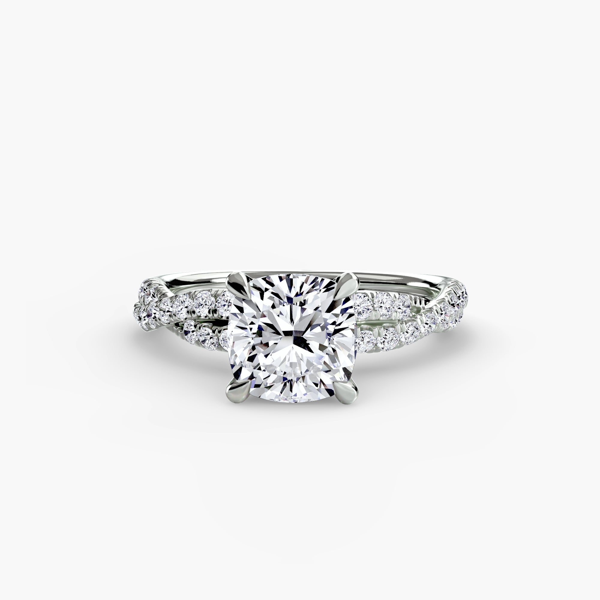 The Twisted Pavé Solitaire - Lanore Fine Jewelry
