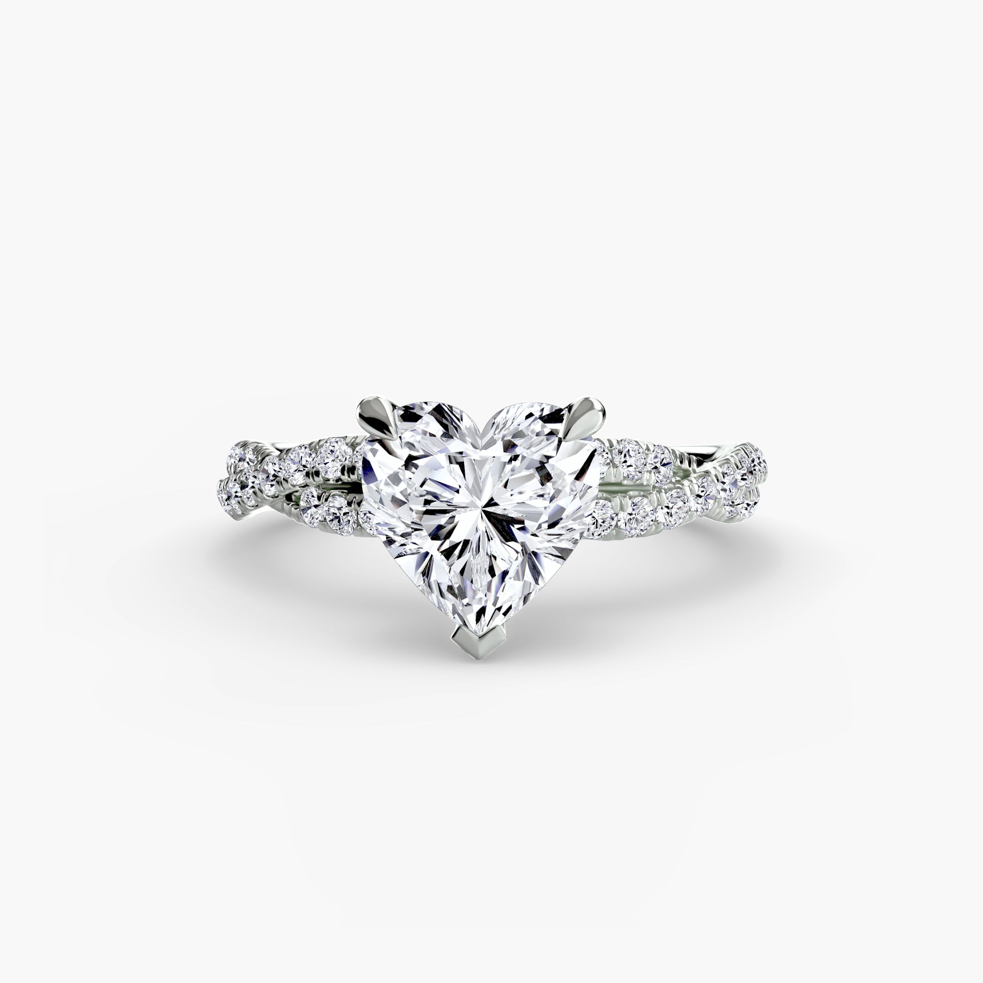 The Twisted Pavé Solitaire - Lanore Fine Jewelry