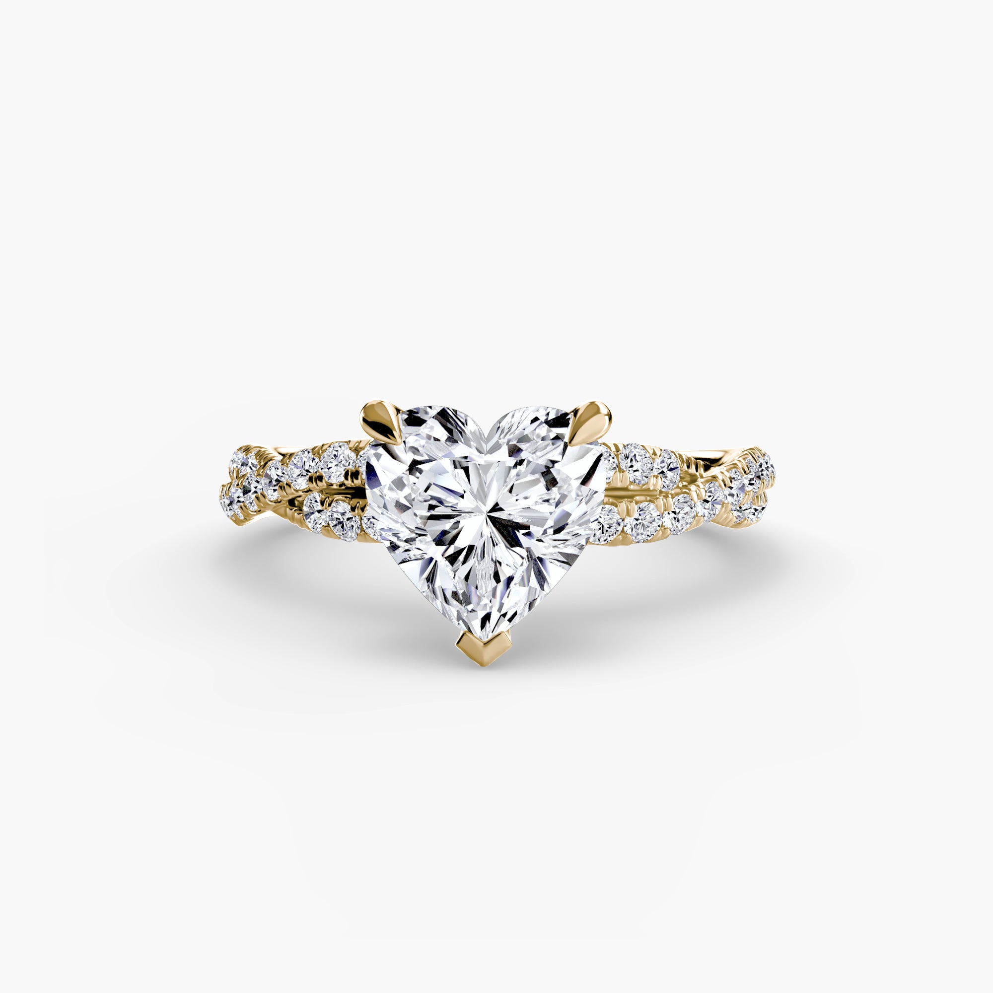 The Twisted Pavé Solitaire - Lanore Fine Jewelry
