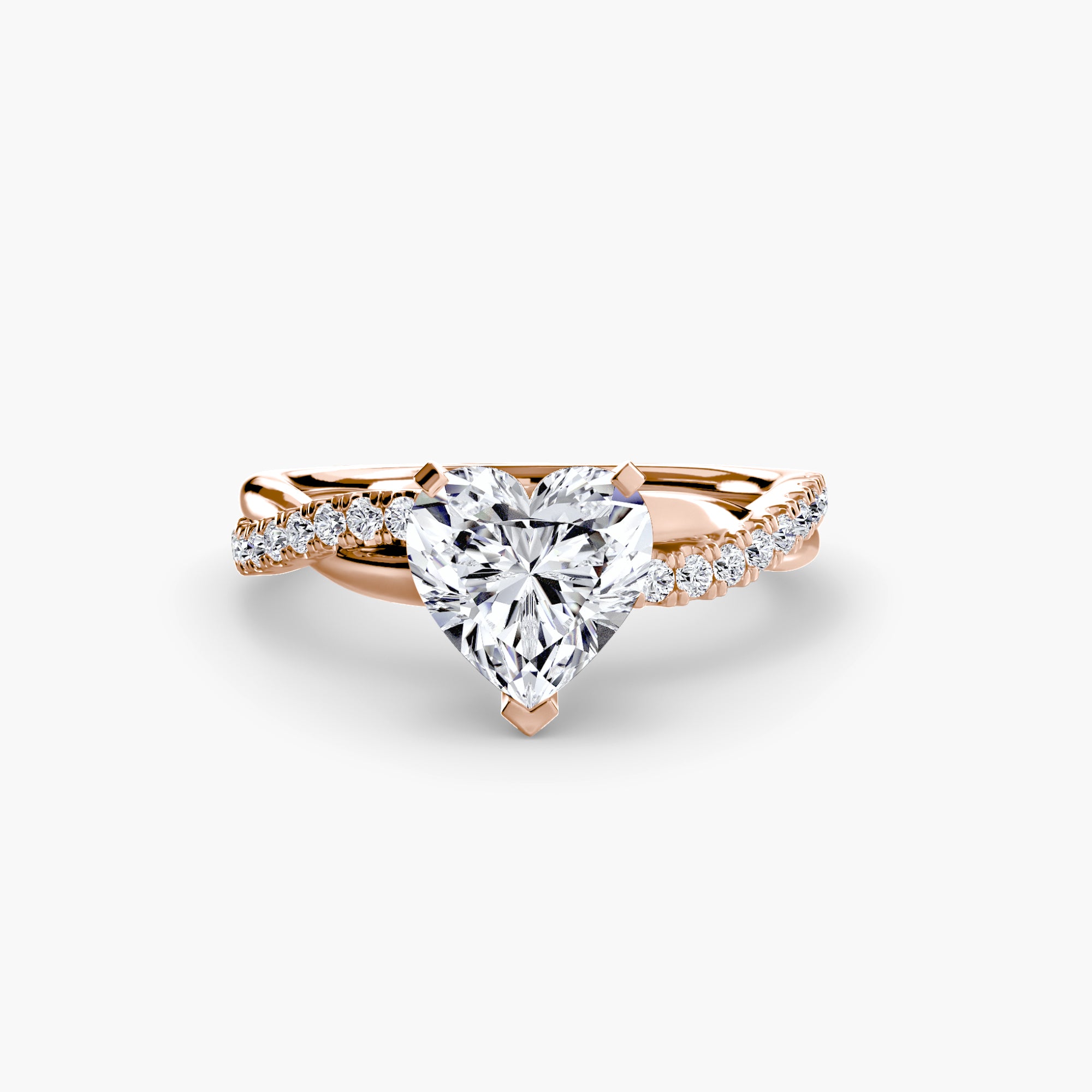 The Emerald Twist Pavé Ring - Lanore Fine Jewelry