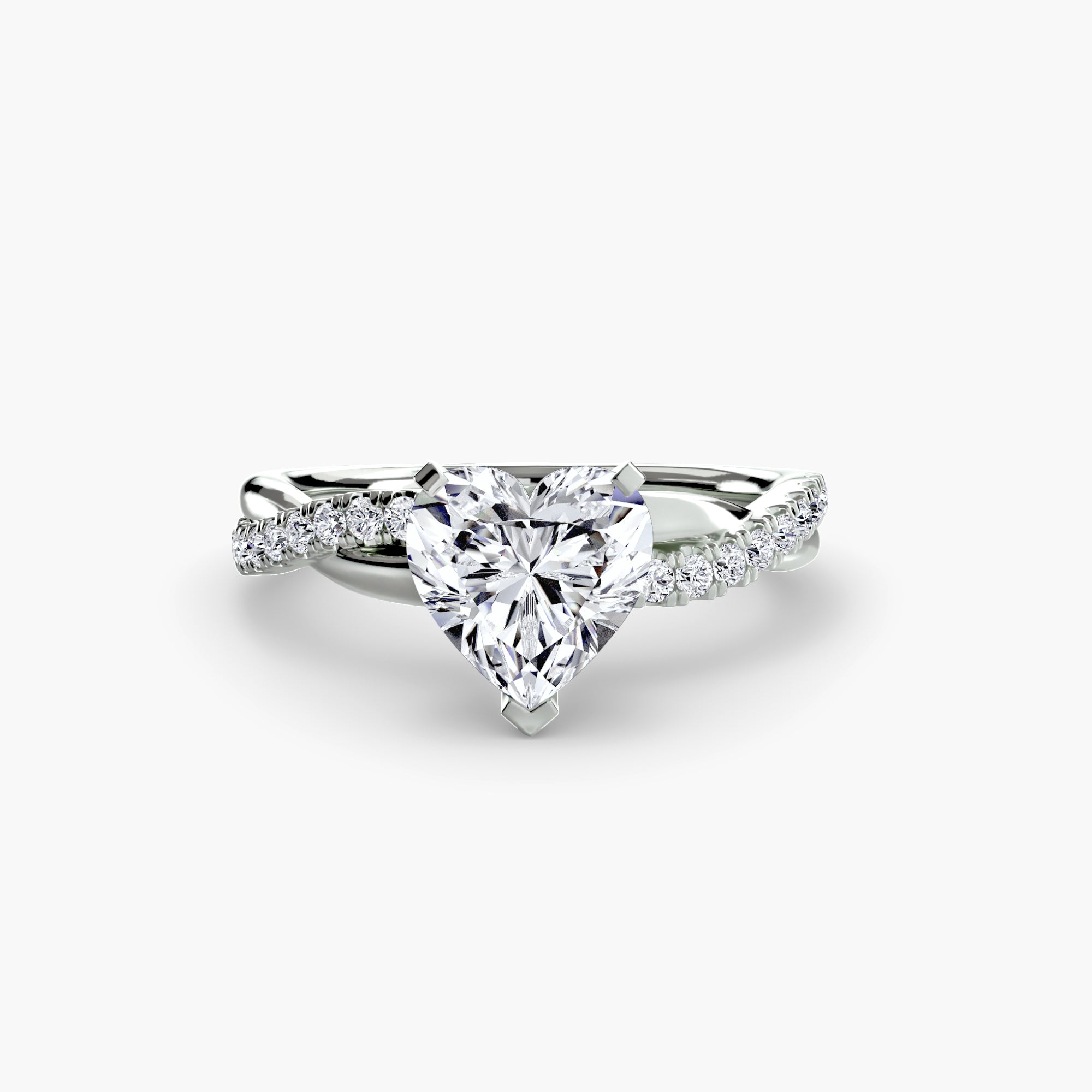 The Emerald Twist Pavé Ring - Lanore Fine Jewelry
