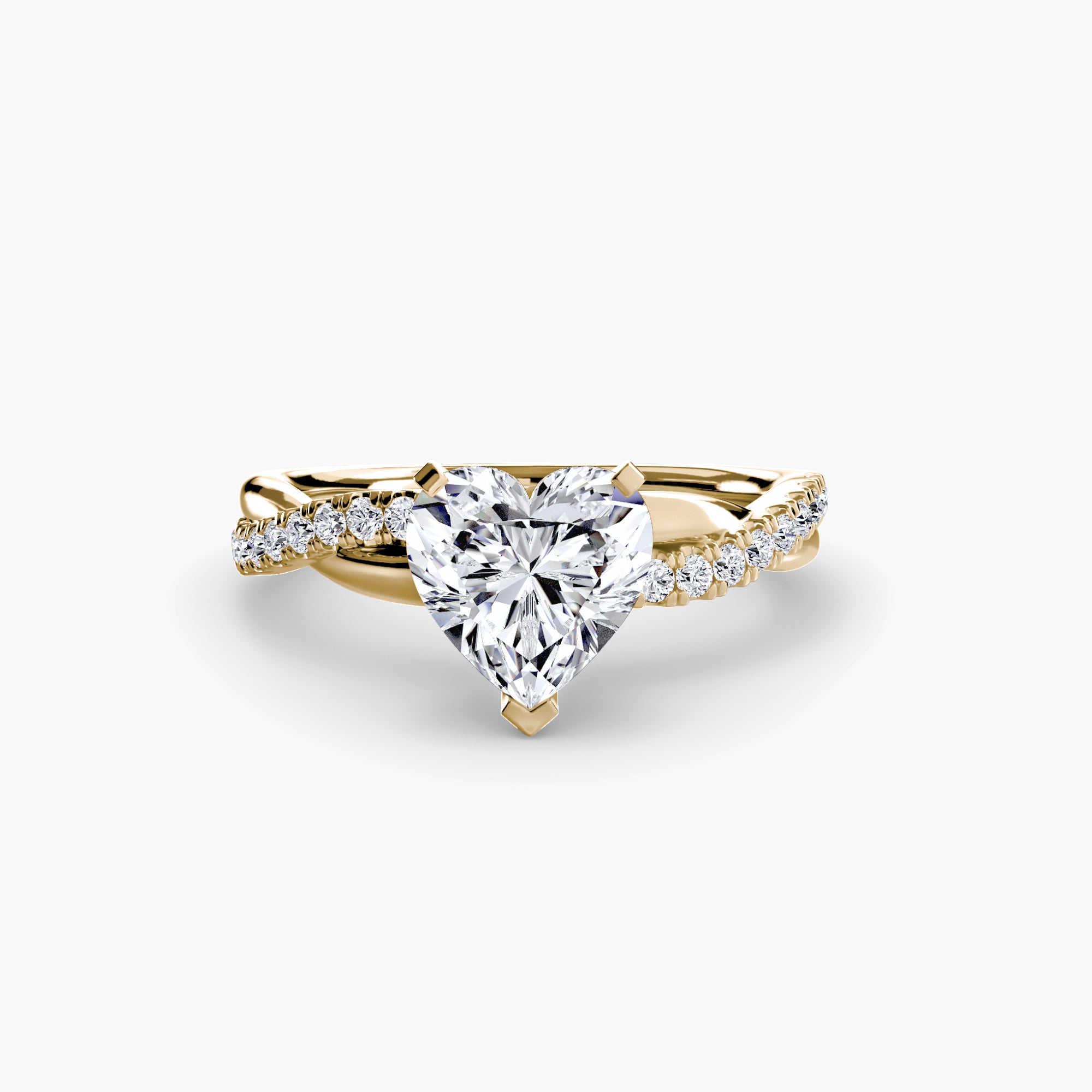 The Emerald Twist Pavé Ring - Lanore Fine Jewelry