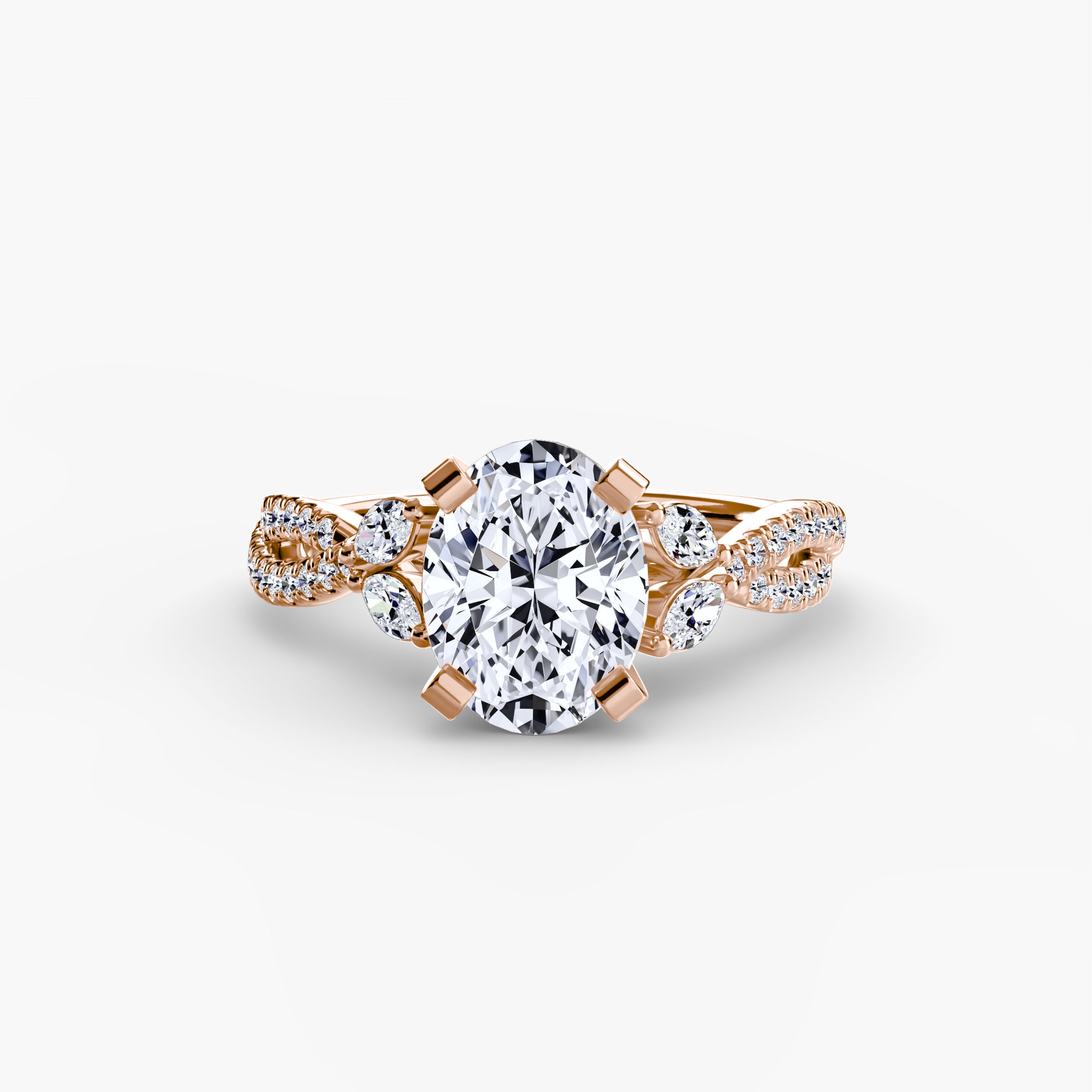 The Twist Pavé Ring - Lanore Fine Jewelry