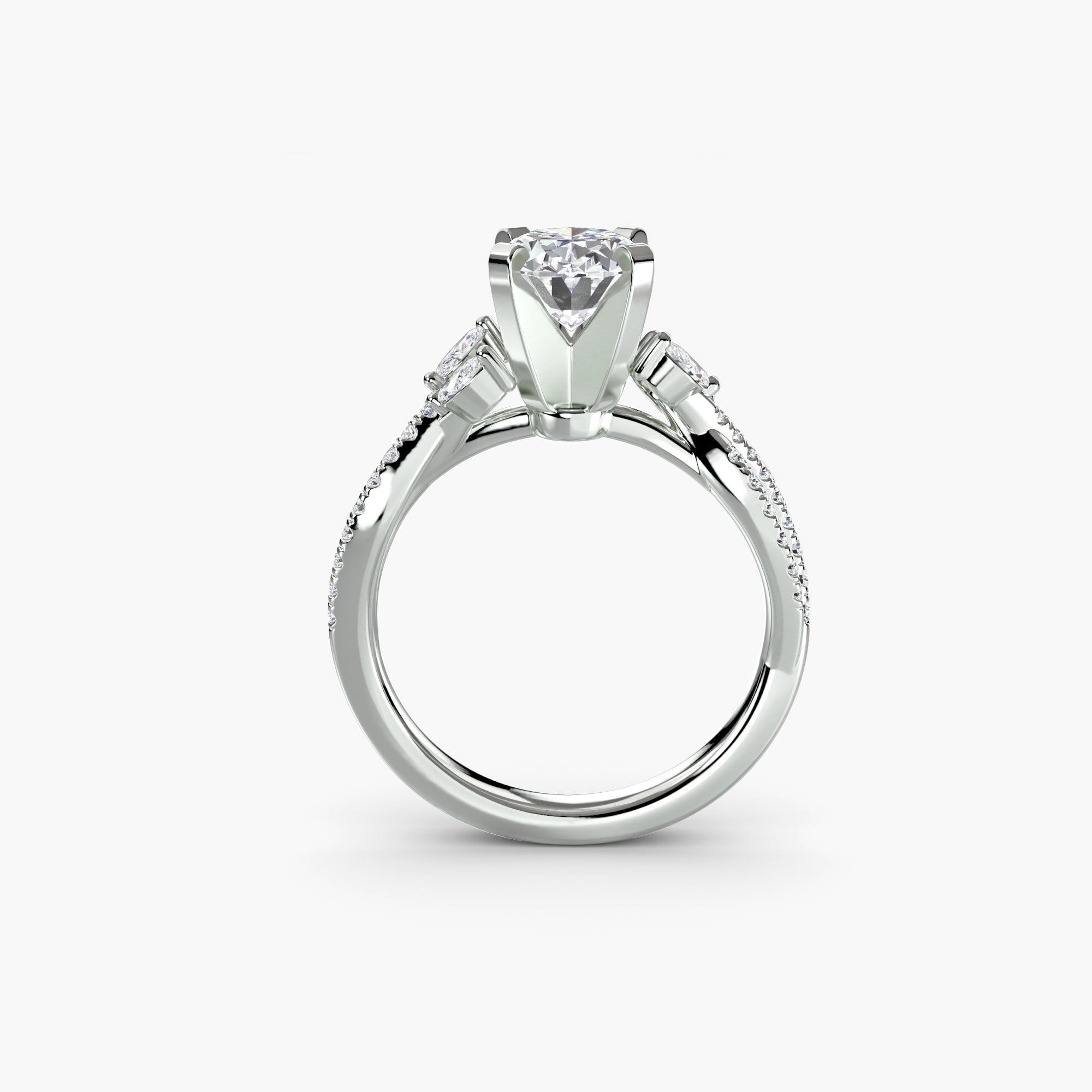 The Twist Pavé Ring - Lanore Fine Jewelry