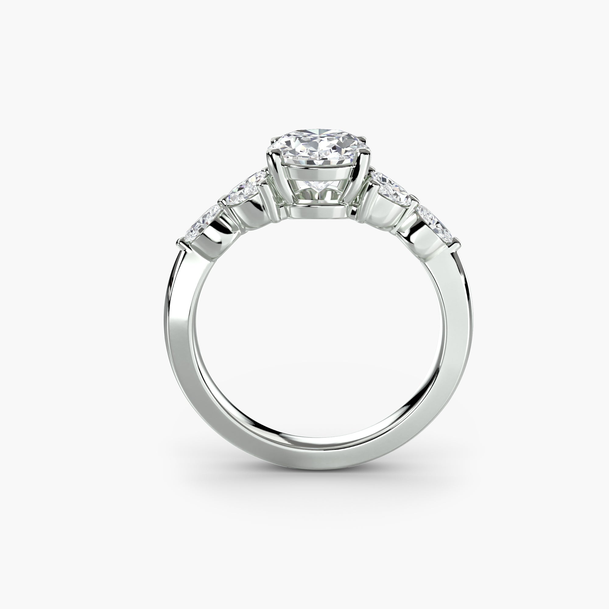 The Shoulder Cluster Ring - Lanore Fine Jewelry