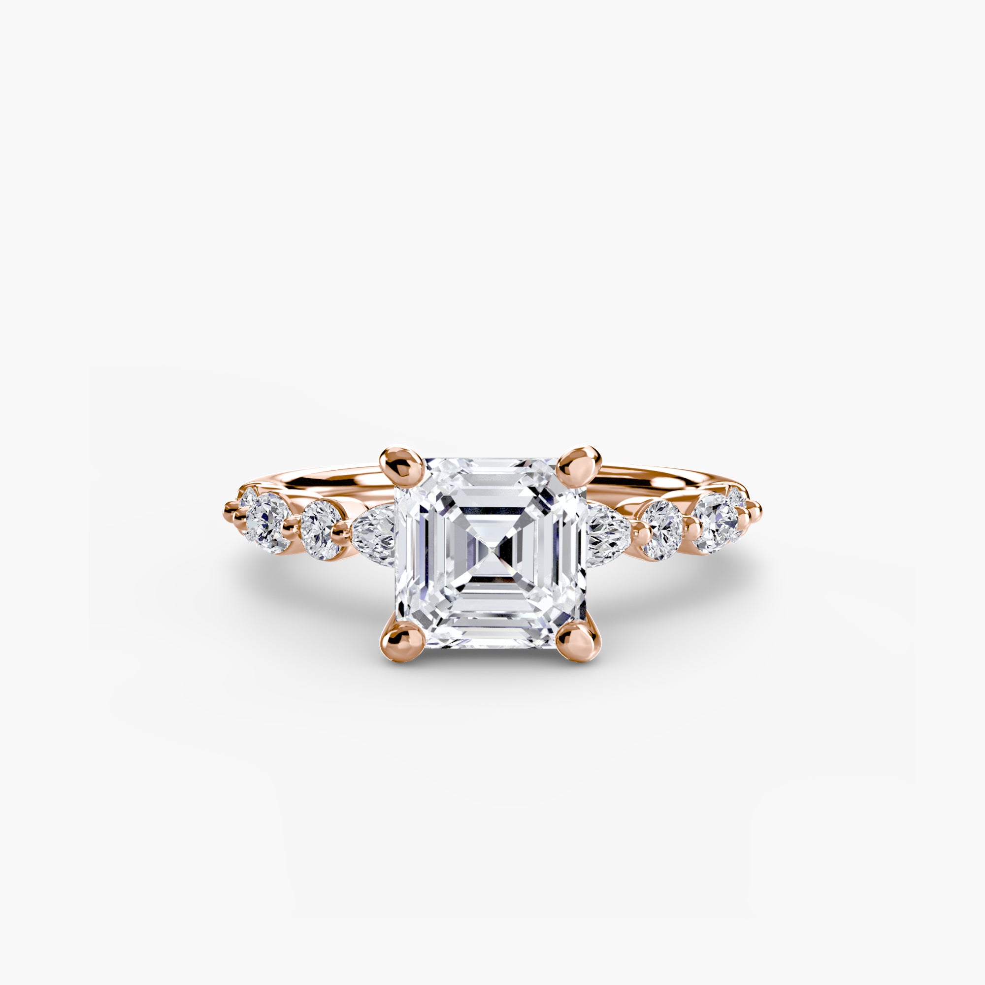 Solitaire with Eternity Pavé 2 - Lanore Fine Jewelry