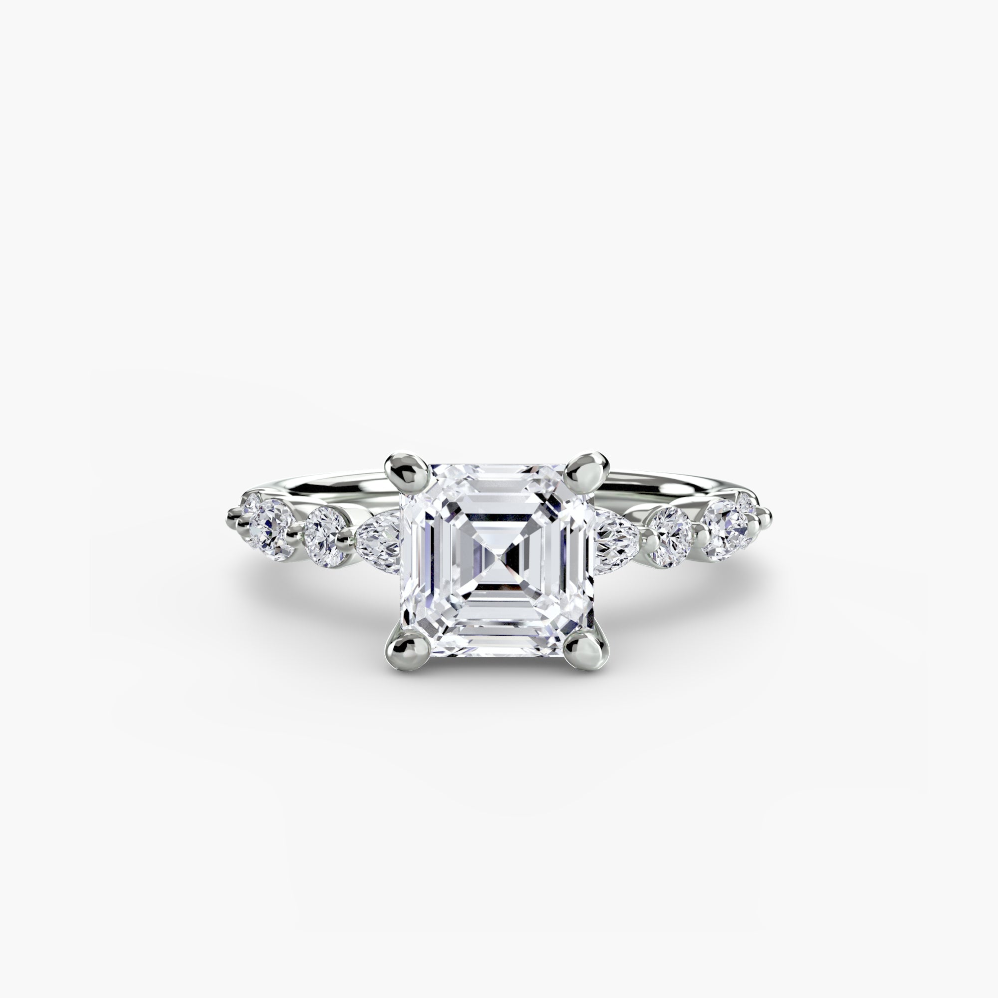 Solitaire with Eternity Pavé 2 - Lanore Fine Jewelry