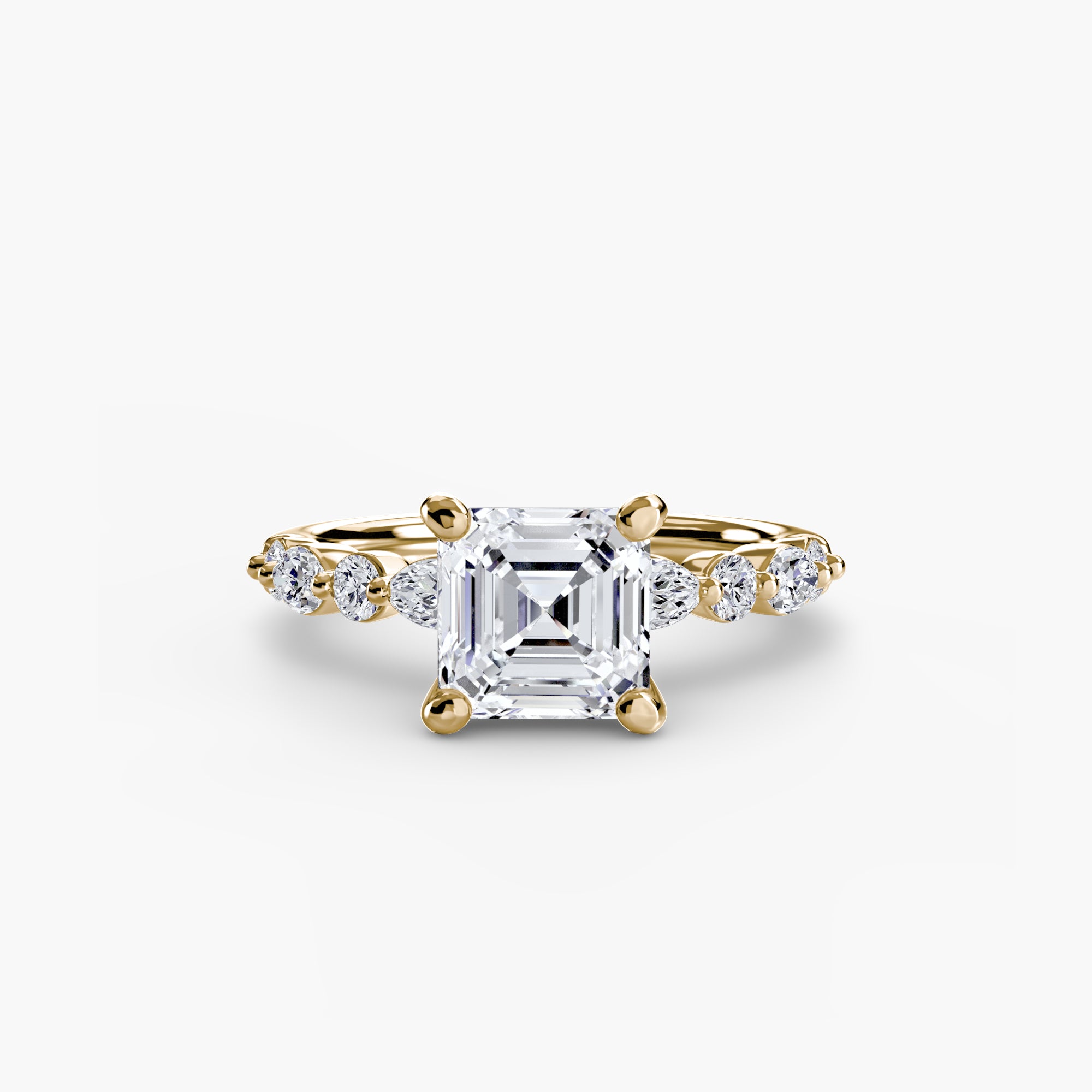 Solitaire with Eternity Pavé 2 - Lanore Fine Jewelry