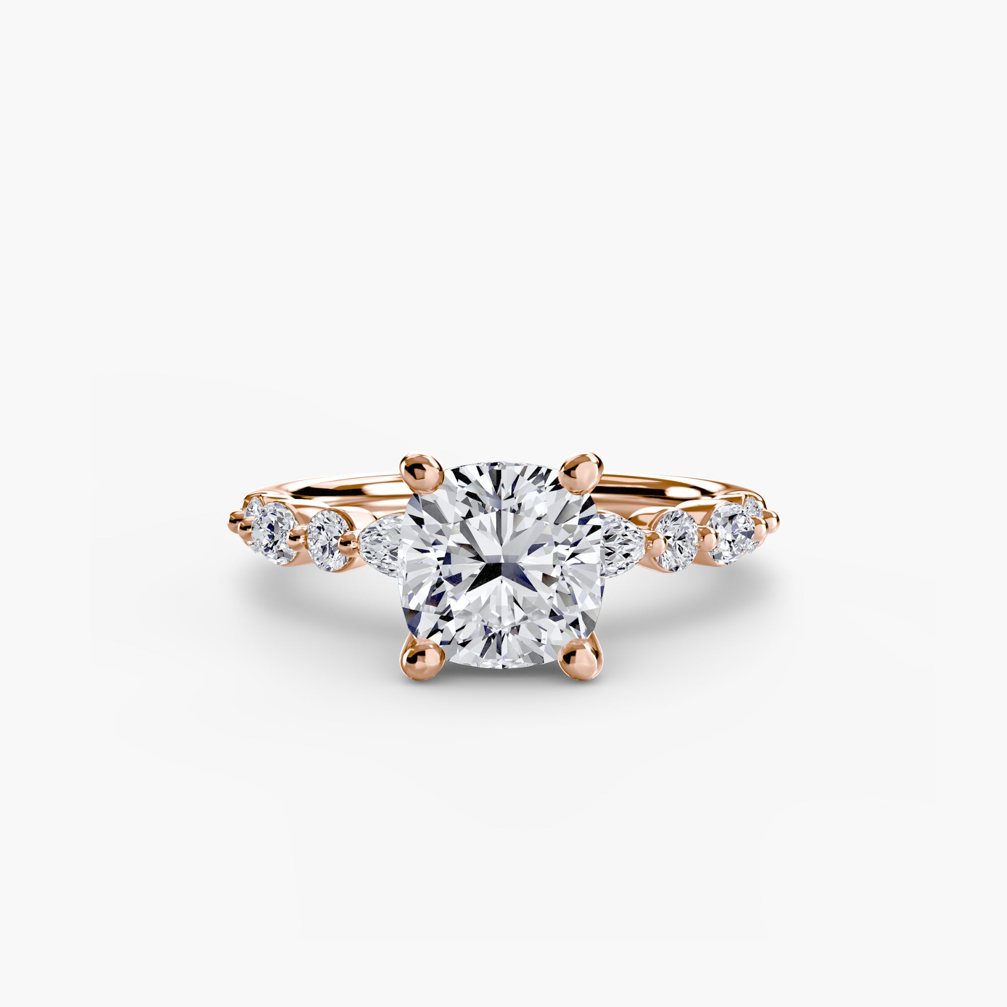 Solitaire with Eternity Pavé 2 - Lanore Fine Jewelry