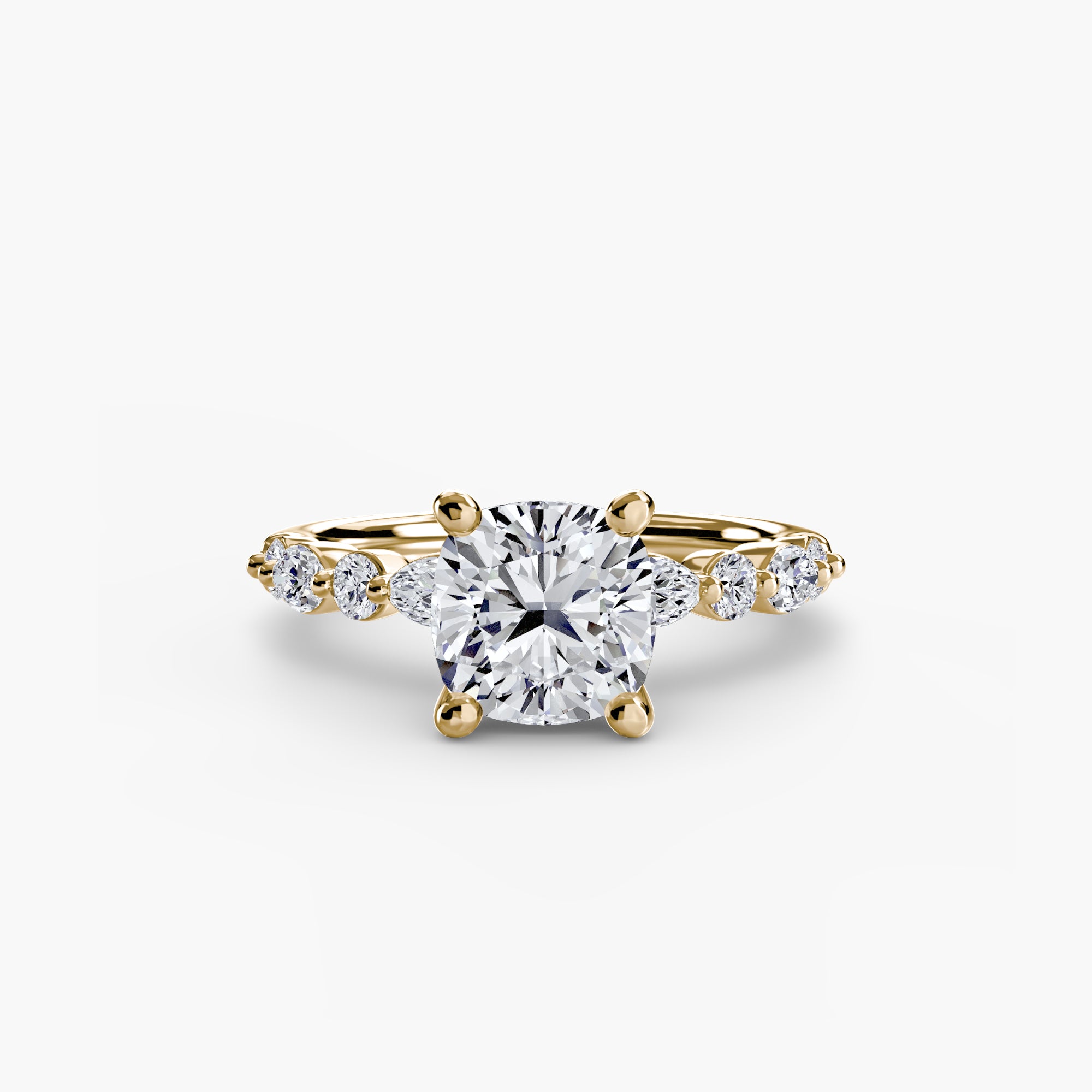Solitaire with Eternity Pavé 2 - Lanore Fine Jewelry