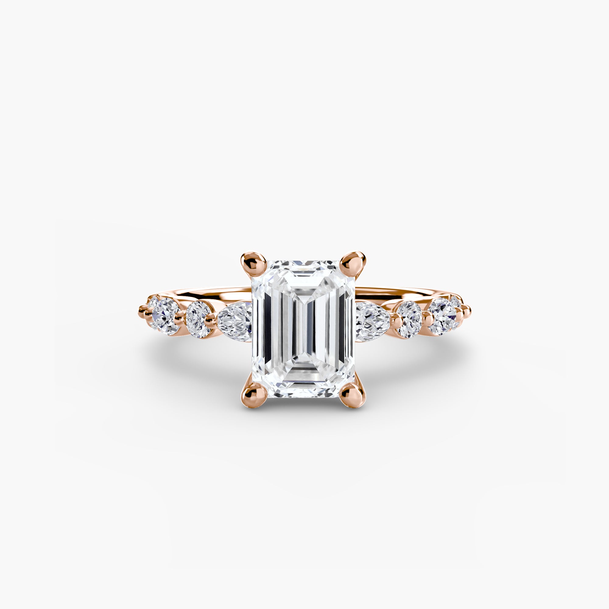 Solitaire with Eternity Pavé 2 - Lanore Fine Jewelry