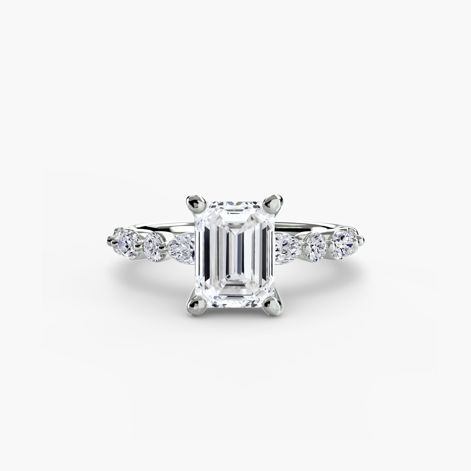 Solitaire with Eternity Pavé 2 - Lanore Fine Jewelry