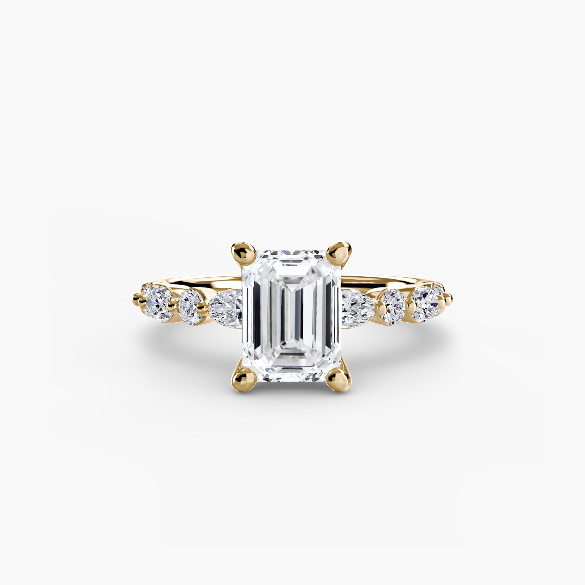 Solitaire with Eternity Pavé 2 - Lanore Fine Jewelry