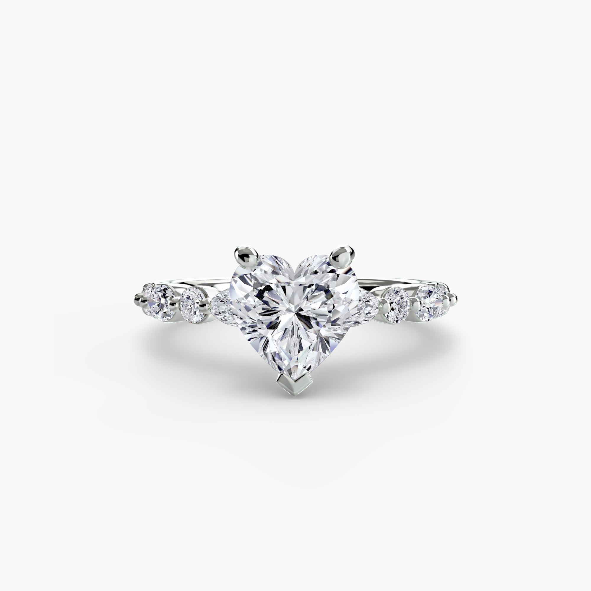 Solitaire with Eternity Pavé 2 - Lanore Fine Jewelry