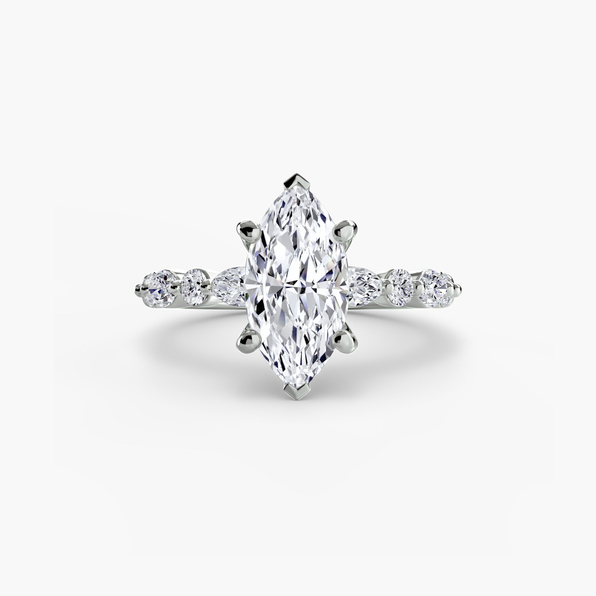 Solitaire with Eternity Pavé 2 - Lanore Fine Jewelry