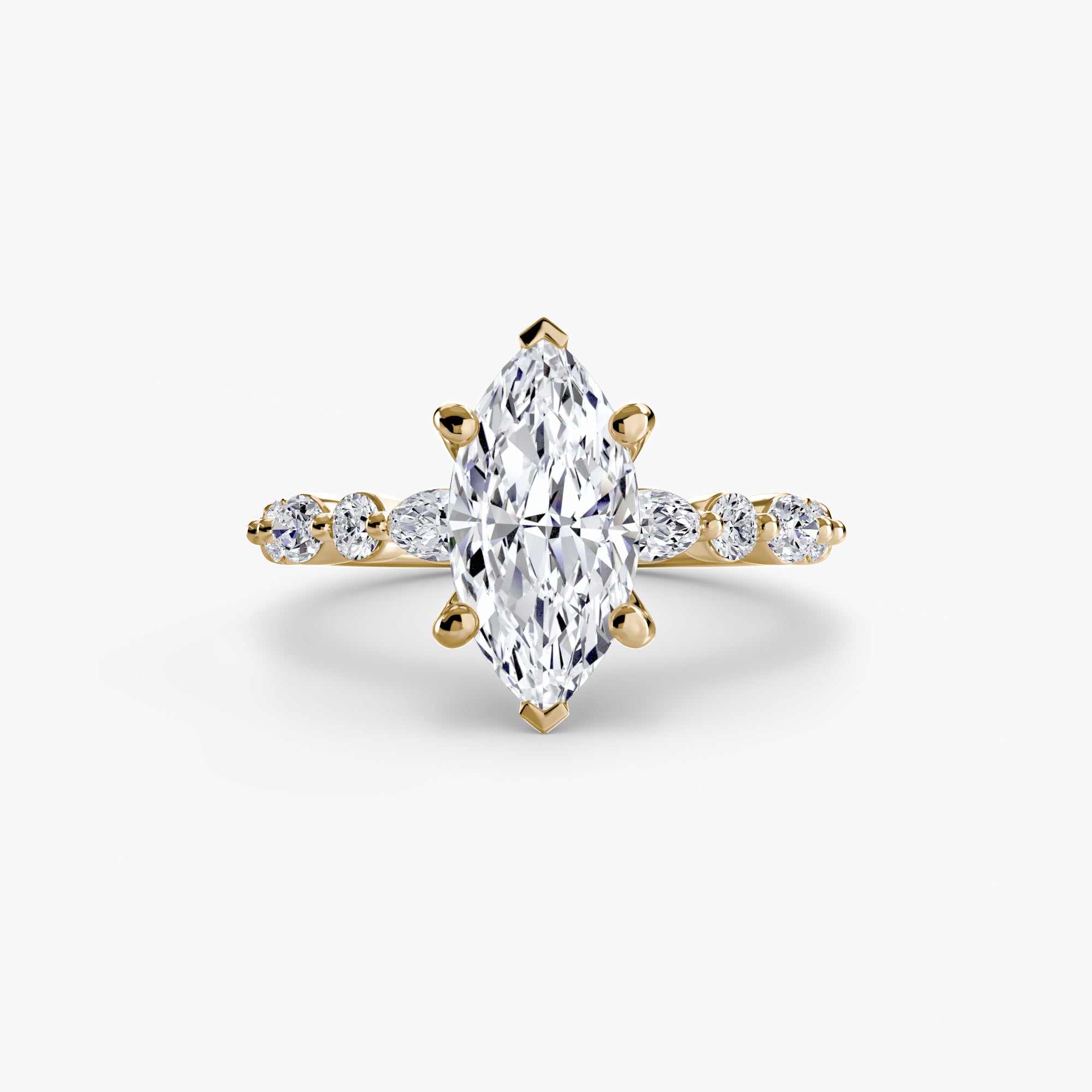 Solitaire with Eternity Pavé 2 - Lanore Fine Jewelry