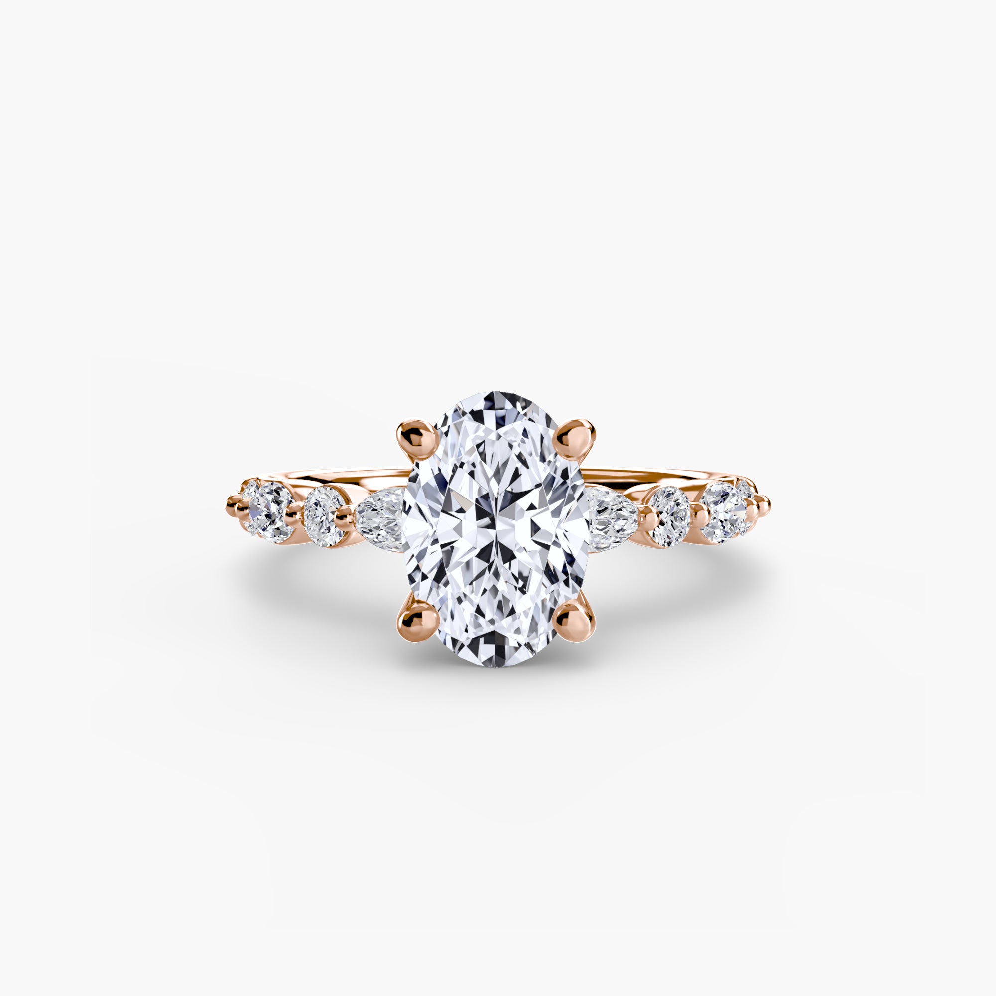 Solitaire with Eternity Pavé 2 - Lanore Fine Jewelry