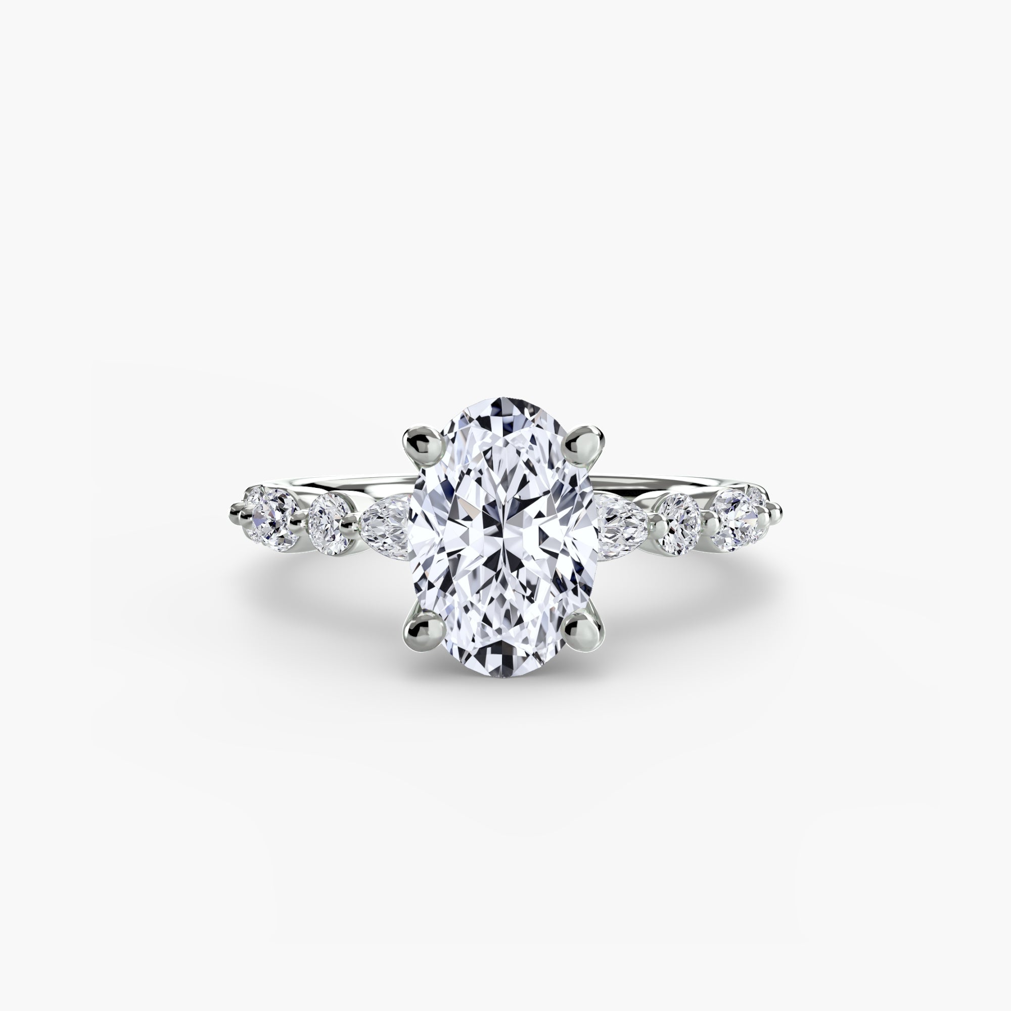 Solitaire with Eternity Pavé 2 - Lanore Fine Jewelry