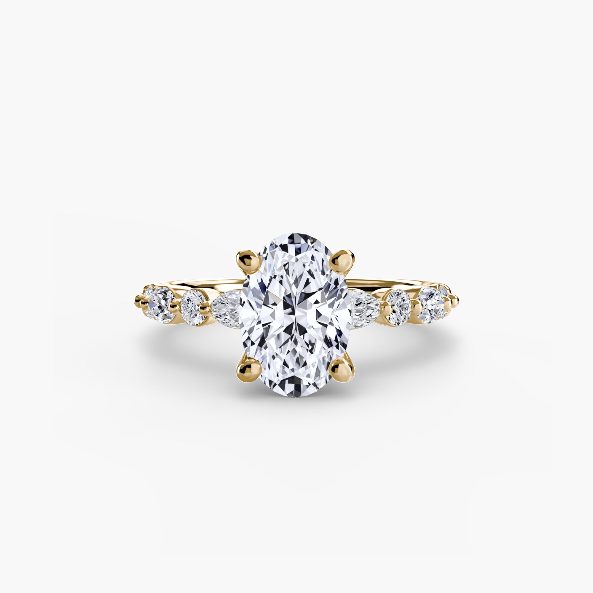 Solitaire with Eternity Pavé 2 - Lanore Fine Jewelry