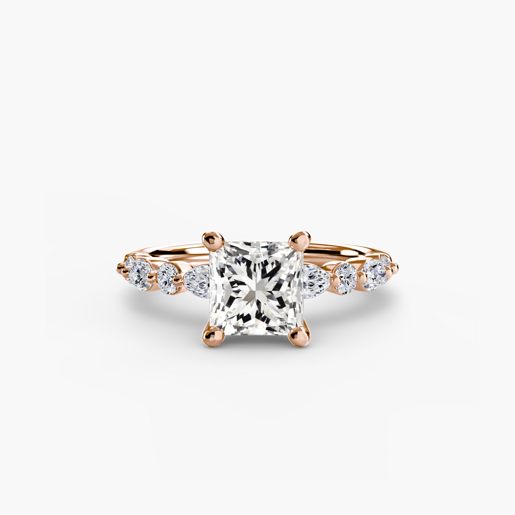 Solitaire with Eternity Pavé 2 - Lanore Fine Jewelry