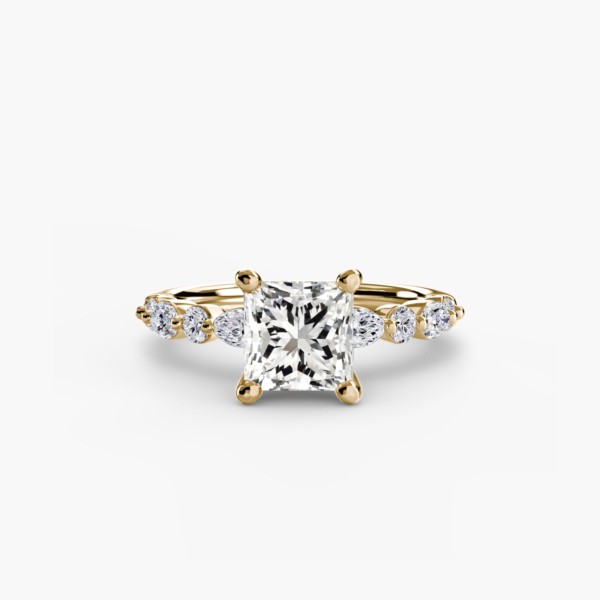 Solitaire with Eternity Pavé 2 - Lanore Fine Jewelry