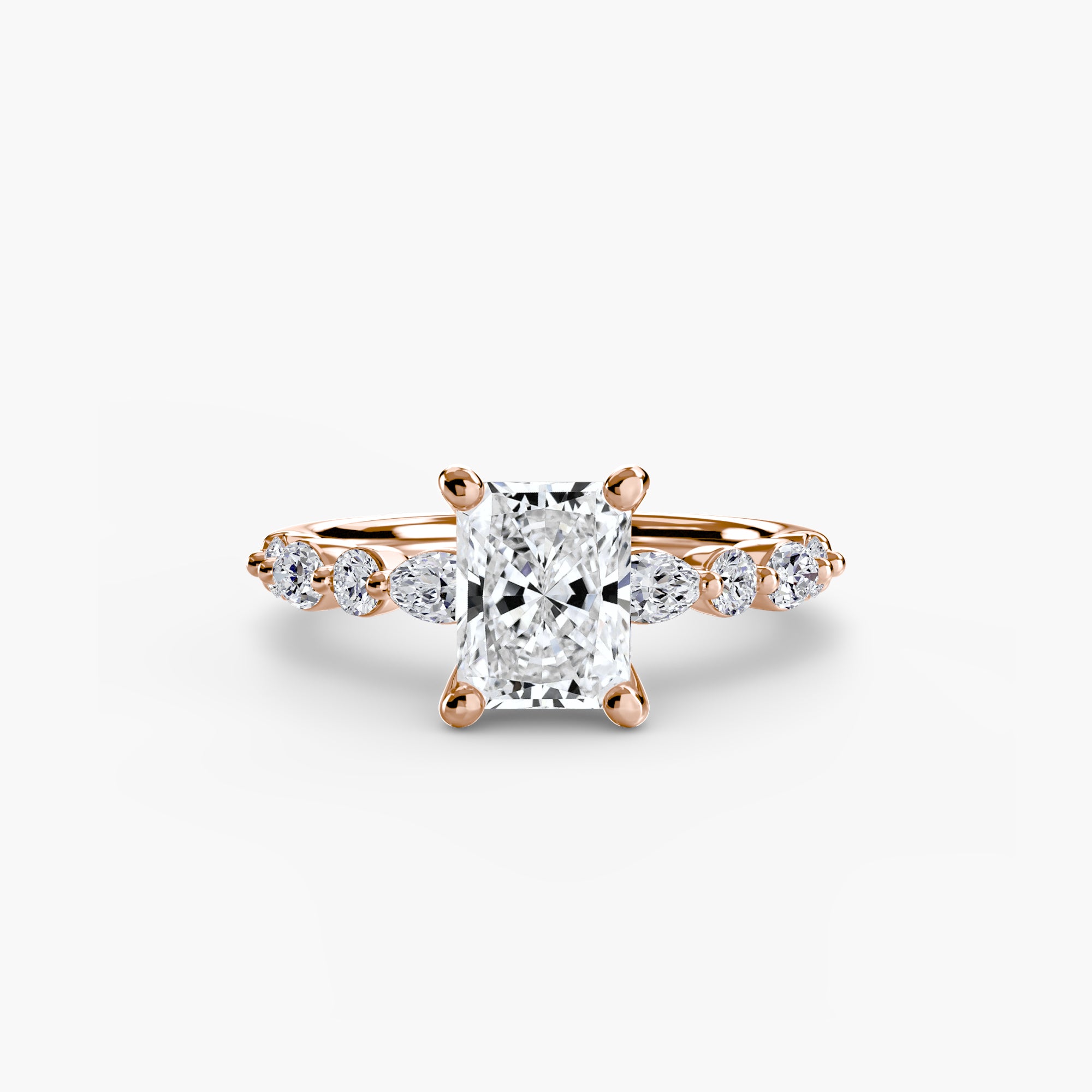 Solitaire with Eternity Pavé 2 - Lanore Fine Jewelry