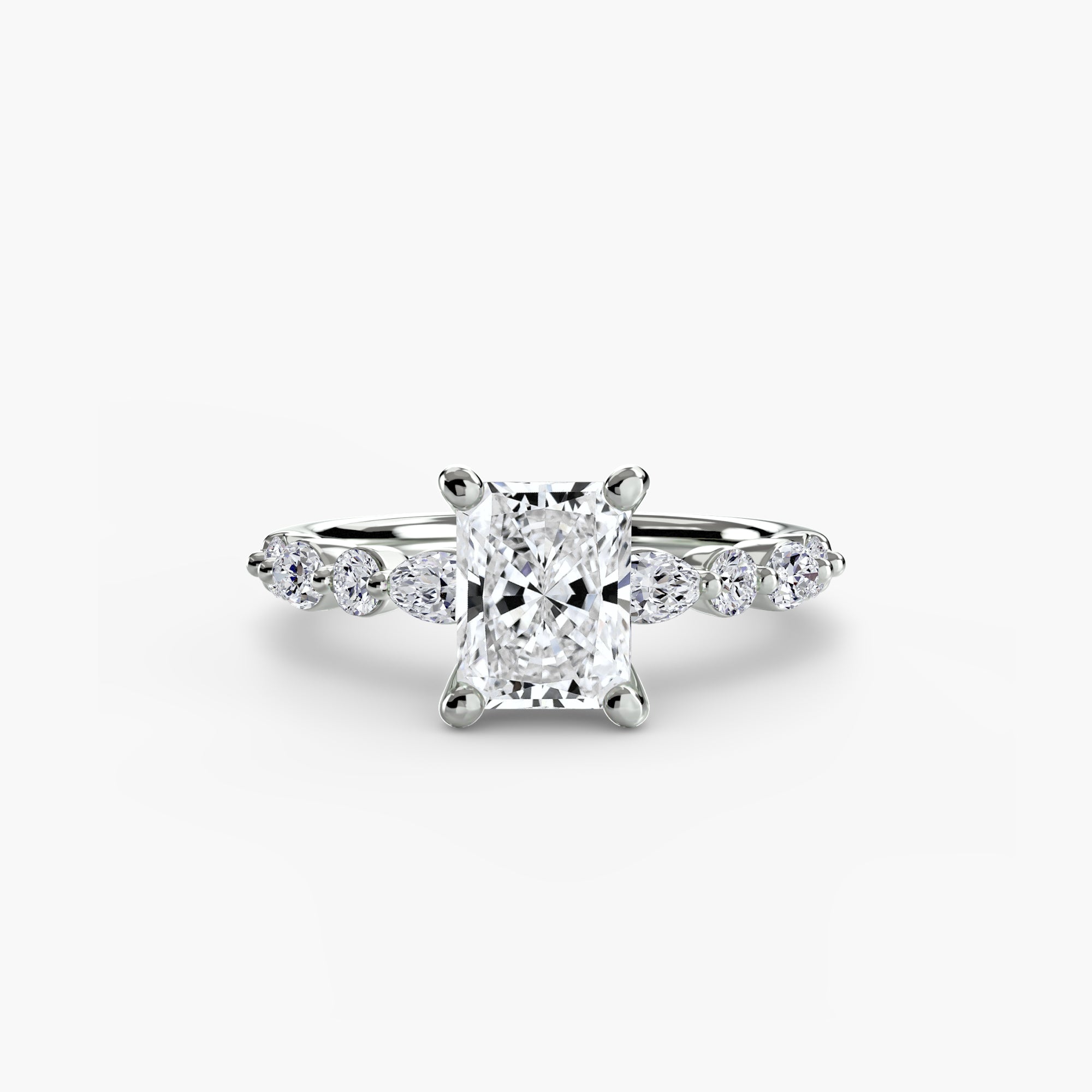 Solitaire with Eternity Pavé 2 - Lanore Fine Jewelry