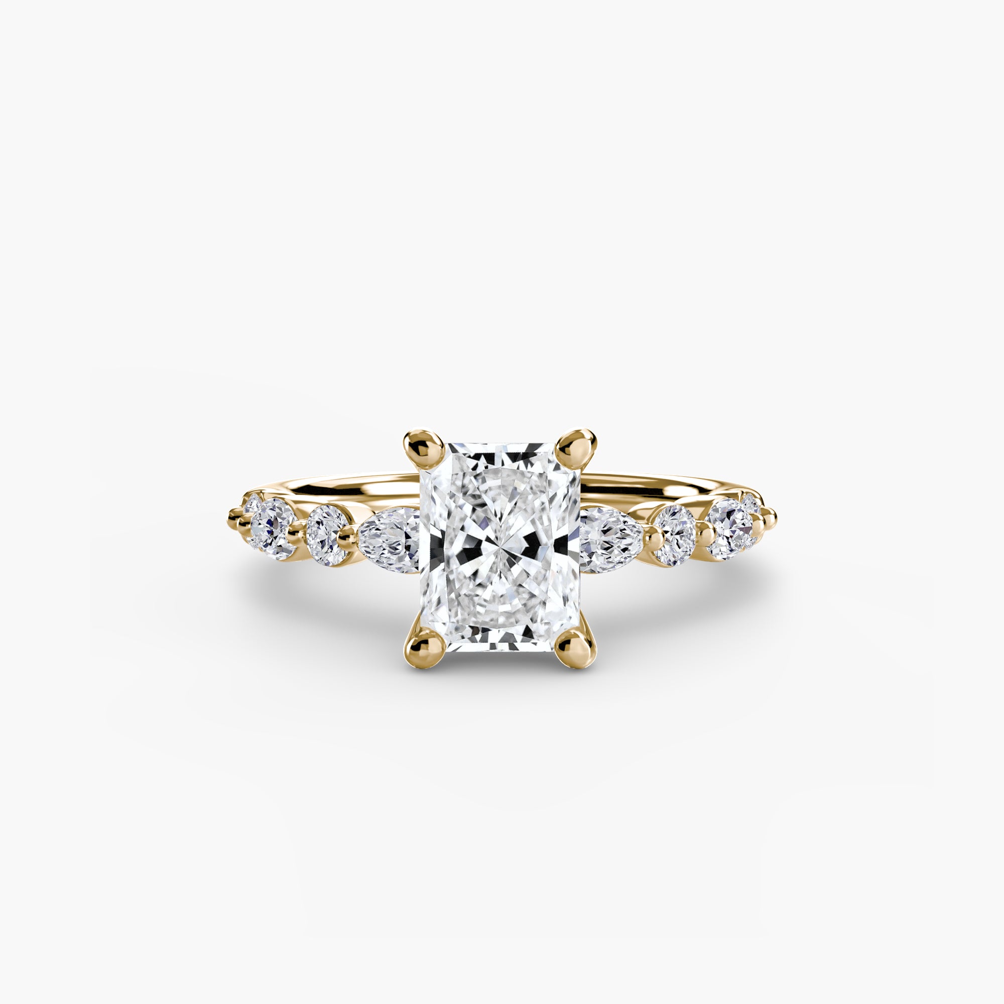Solitaire with Eternity Pavé 2 - Lanore Fine Jewelry
