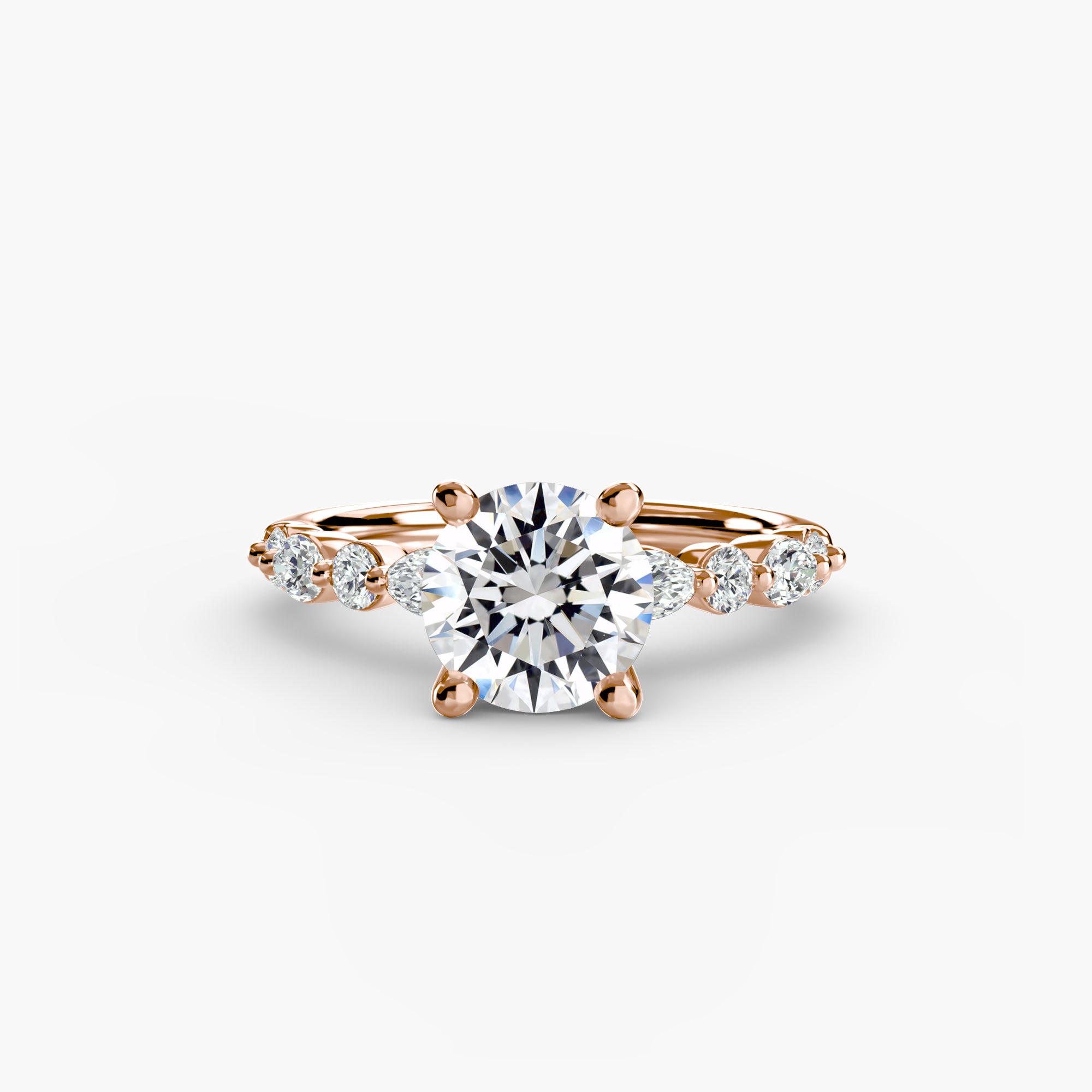 Solitaire with Eternity Pavé 2 - Lanore Fine Jewelry