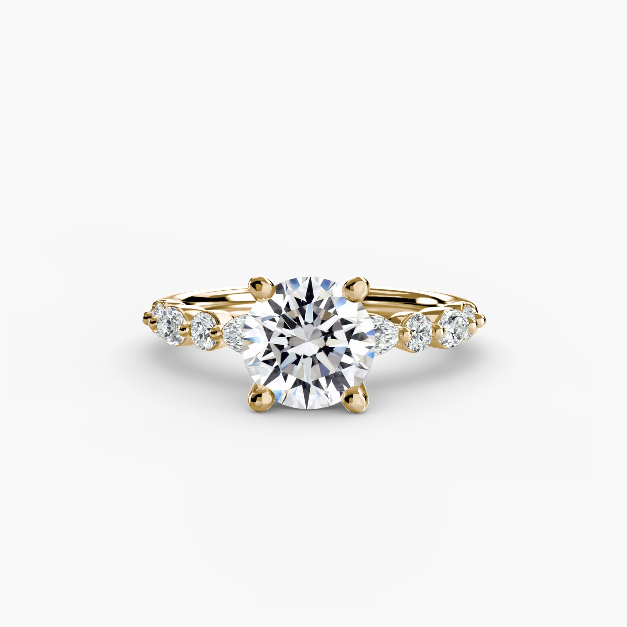 Solitaire with Eternity Pavé 2 - Lanore Fine Jewelry