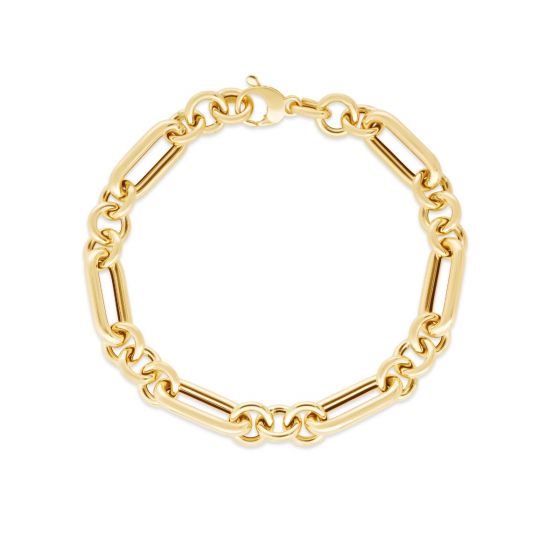 Fancy Paperclip Chain Bracelet - Lanore Fine Jewelry