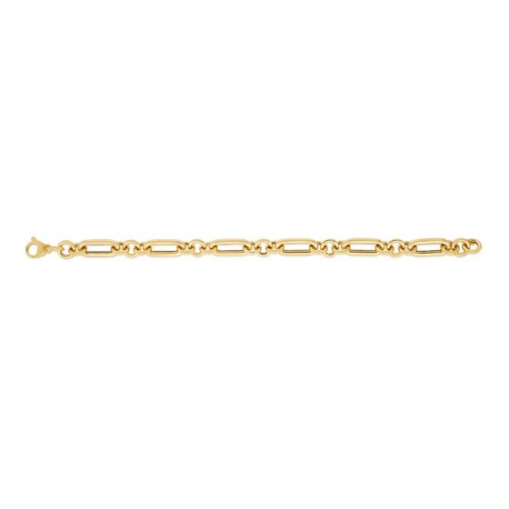 Fancy Paperclip Chain Bracelet - Lanore Fine Jewelry