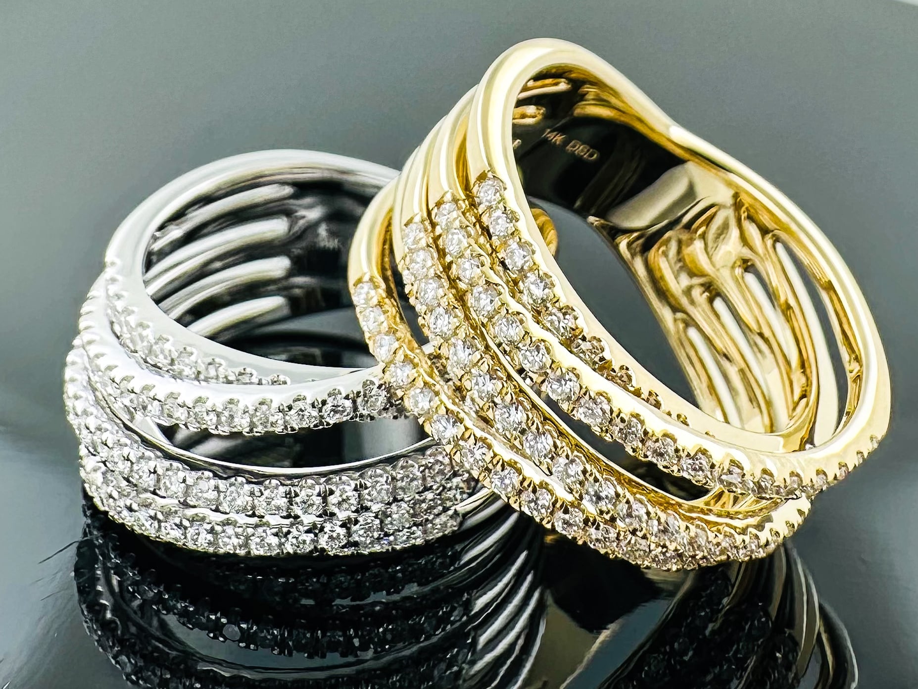 5 Line Diamond Band (Lab Grown) - Lanore Fine Jewelry