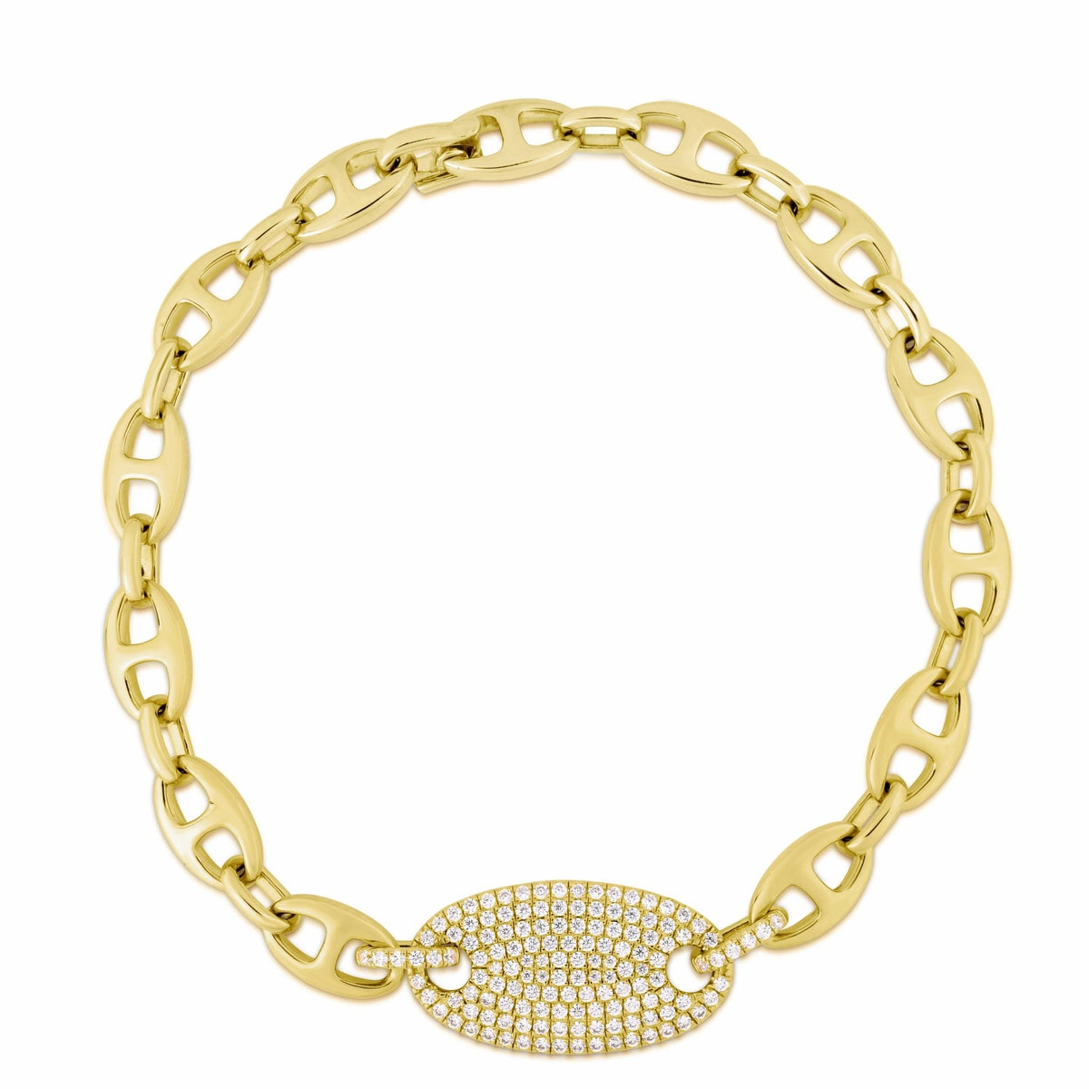 Diamond Mariner ID Bracelet