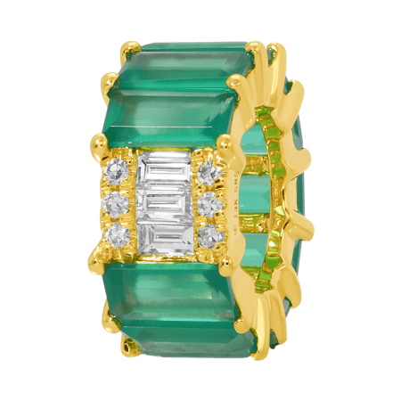 Mega Chalsedony Diamond Bead - Lanore Fine Jewelry