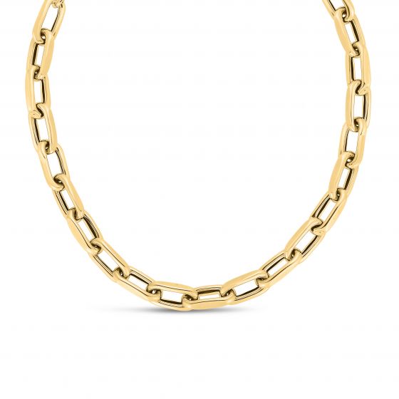 Large French Link Necklace - Lanore Fine Jewelry