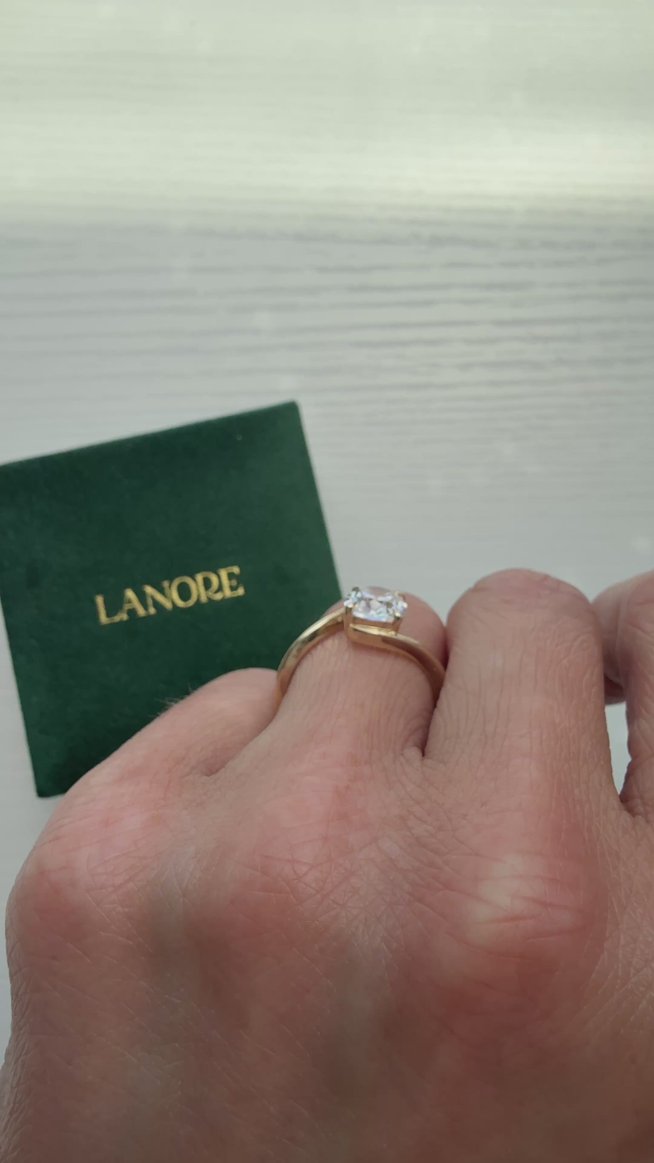 Old Mine Cut San Francisco Engagement Ring