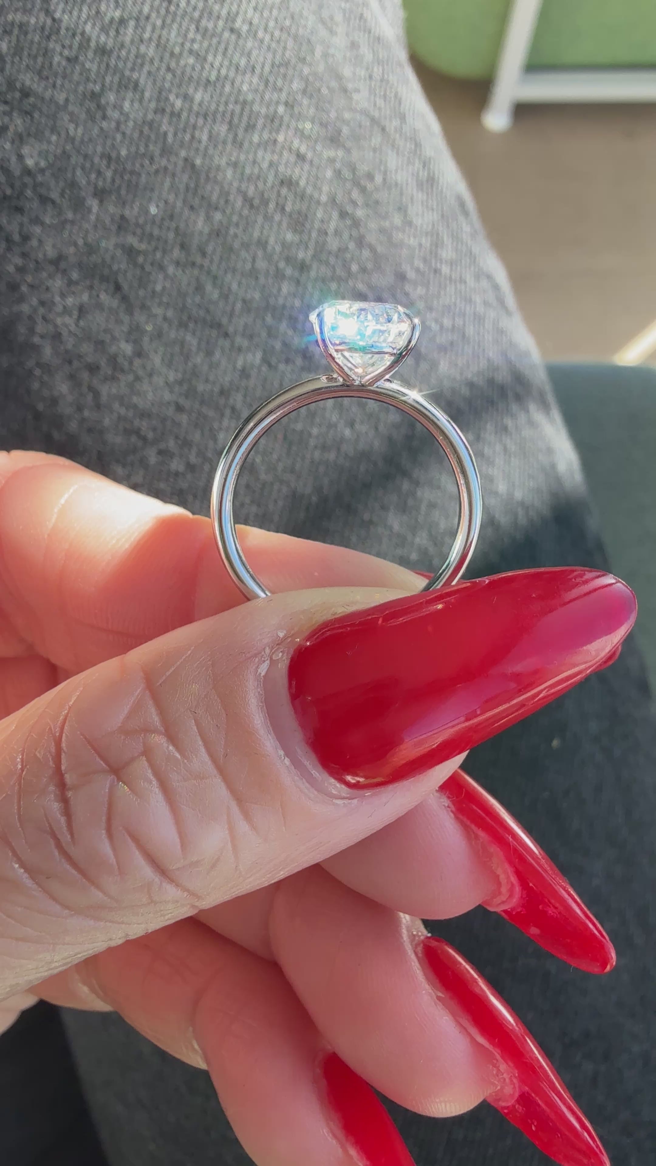 Oval Cut London Engagement Ring