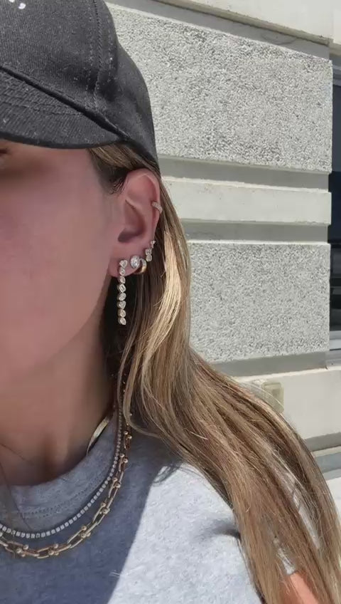 Cushion Cut LG Diamond Drop Earrings (11ctw)